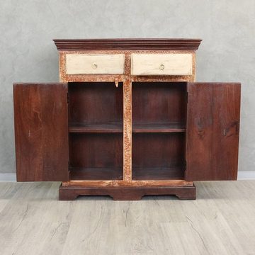 Oriental Galerie Mehrzweckschrank Sideboard Kommode Schrank Antik Massiv Indien 90 cm