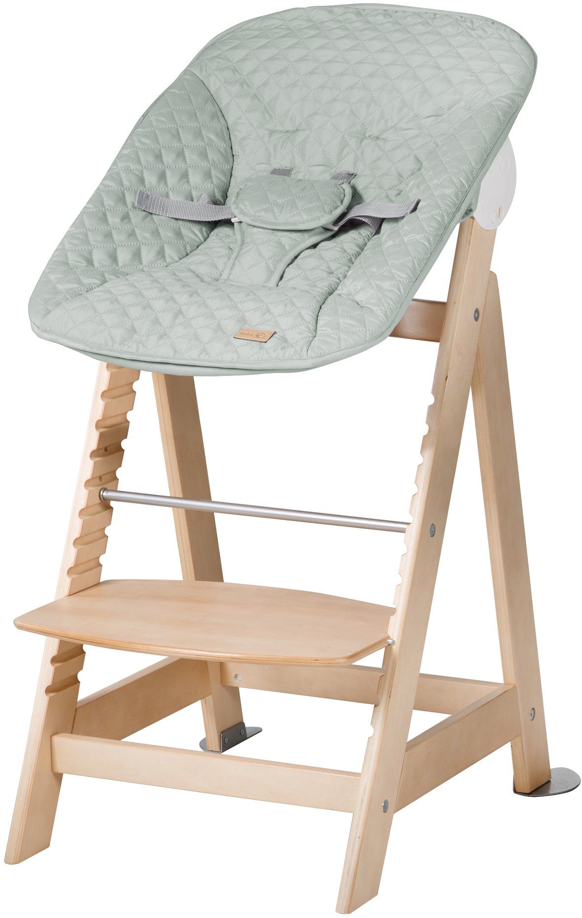 roba® Hochstuhl Treppenhochstuhl 2-in-1 Set Style, Born Up, mit Neugeborenen-Aufsatz