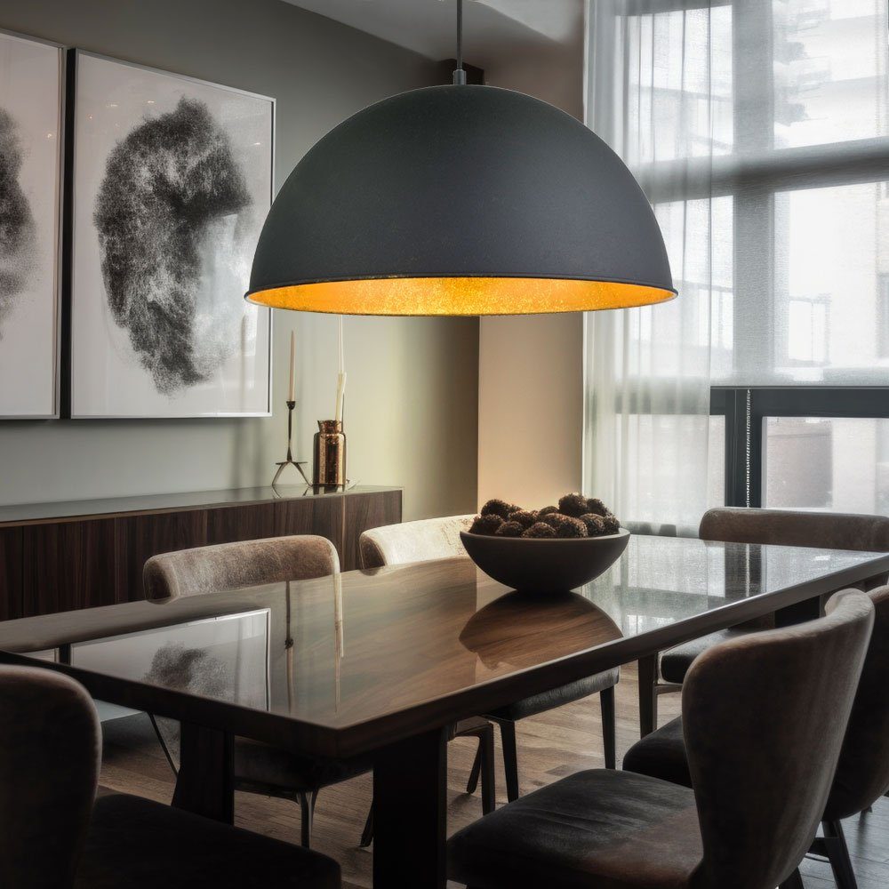 Lampe E27 inklusive, gold Hochwertige nicht Beleuchtung Leuchte Hänge Deckenleuchte, Pendel etc-shop Leuchtmittel schwarz