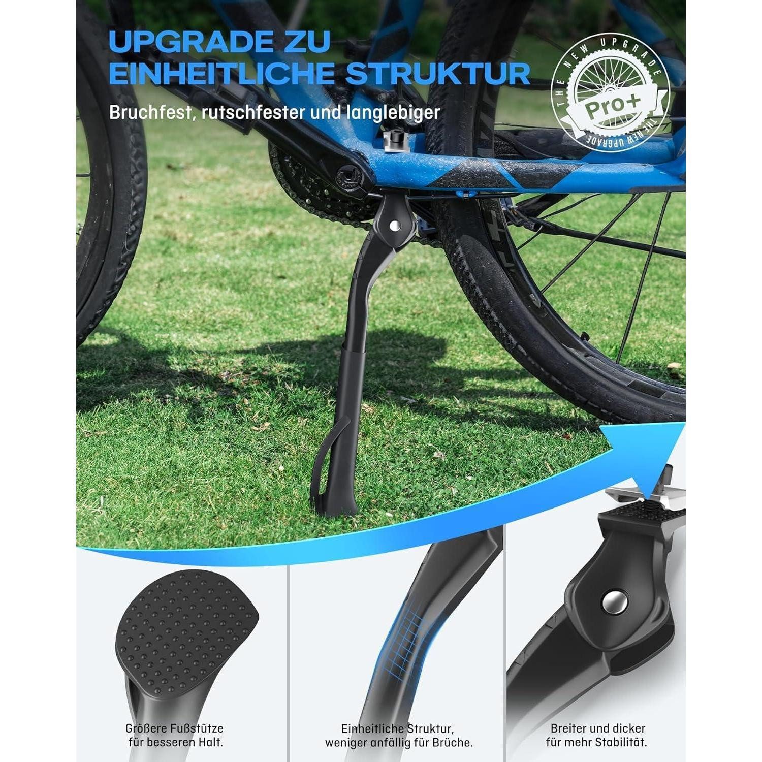 LuxusKollektion Fahrradständer Fahrradständer 24–29 Zoll Höhenverstellbar mittelständer Cube für