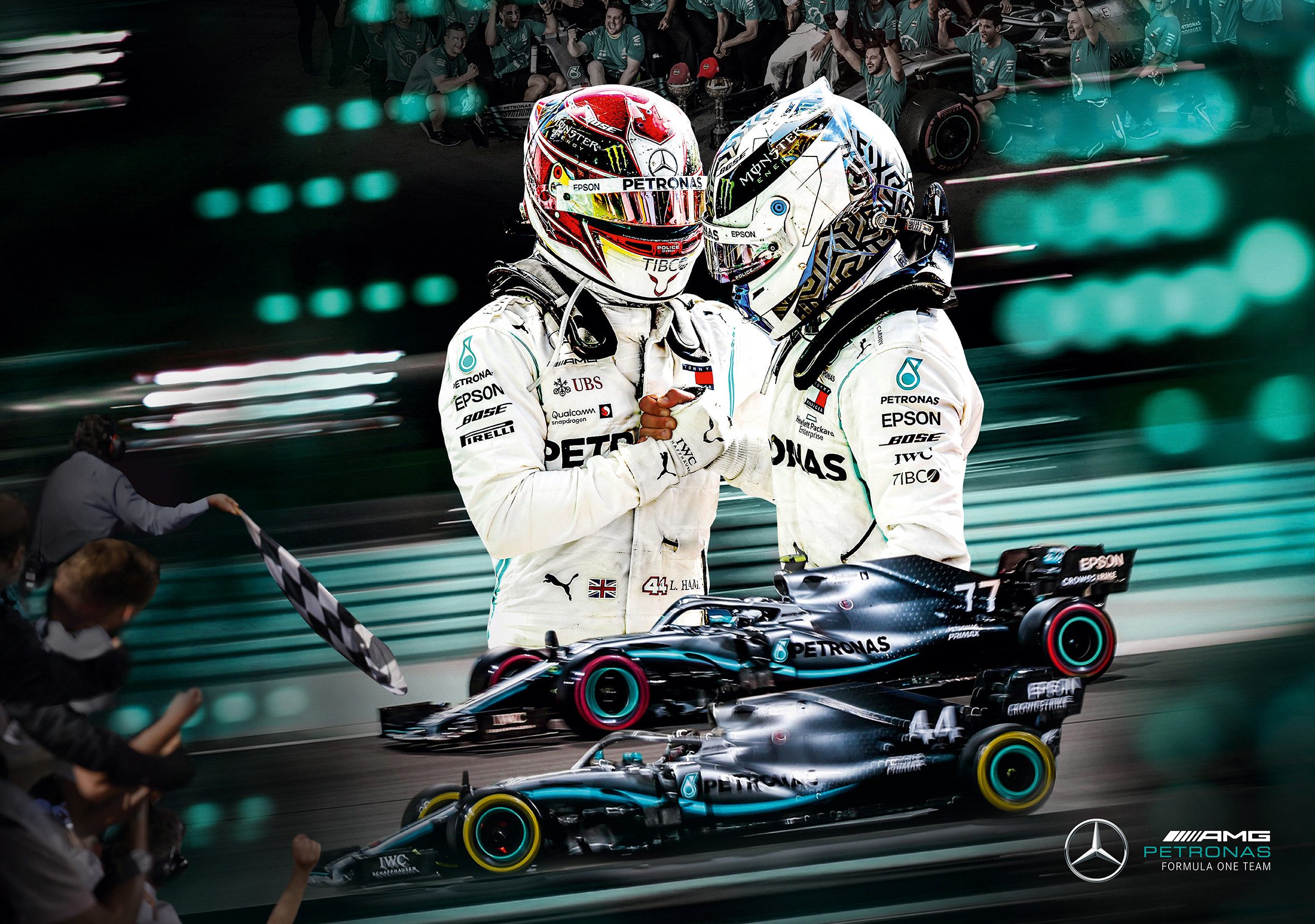 Winning Moves Puzzle Puzzle Mercedes AMG Petronas Motorsport, 1000 Puzzlete günstig online kaufen