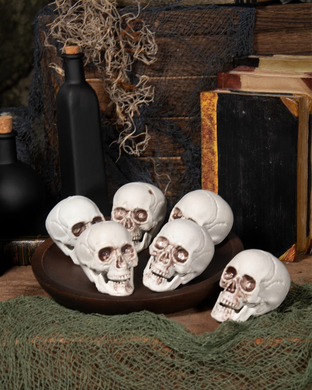 Horror-Shop Dekoobjekt Kleine Totenschädel mit beweglichem Kiefer 7cm 6 S – Bild 4 von 4