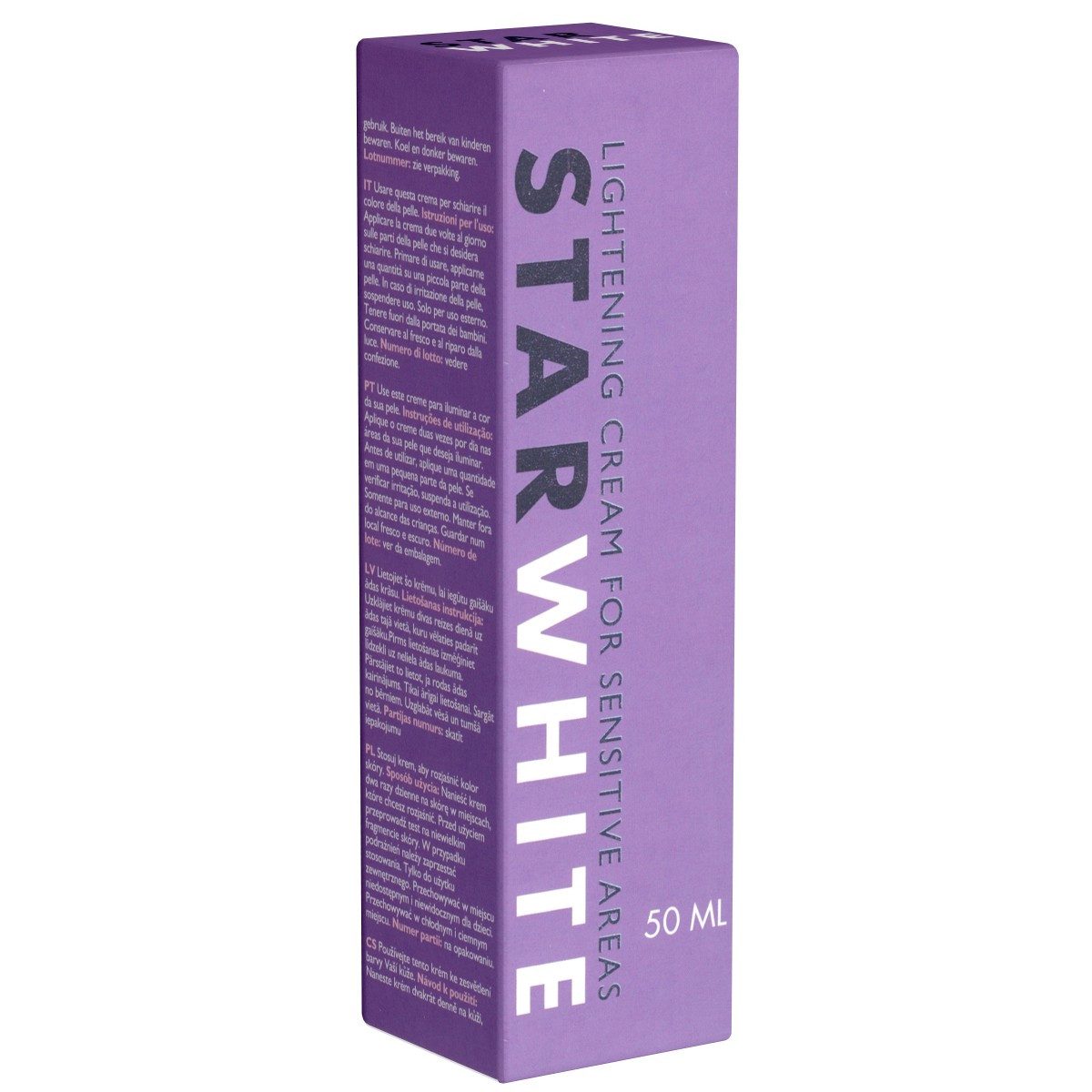 Cobeco Pharma Analgleitgel Star White, Lightning Cream for Sensitive Areas, Tube mit 50ml, 1-tlg., bleichende Creme für den Hintern oder andere intimen Stellen