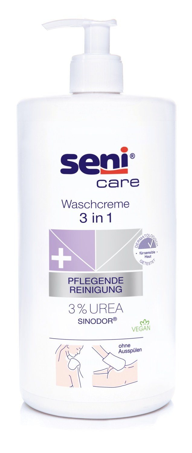 TZMO Deutschland GmbH Duschgel SENI care Waschcreme 3in1 mit UREA, 1000 ml