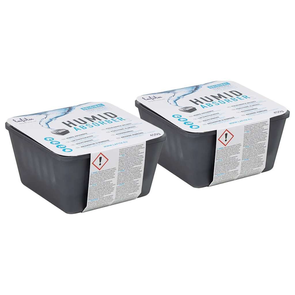 vidaXL Nachfüllpack Lafita Raumentfeuchter mit Nachfüllbeuteln 2 Stk. 450 g