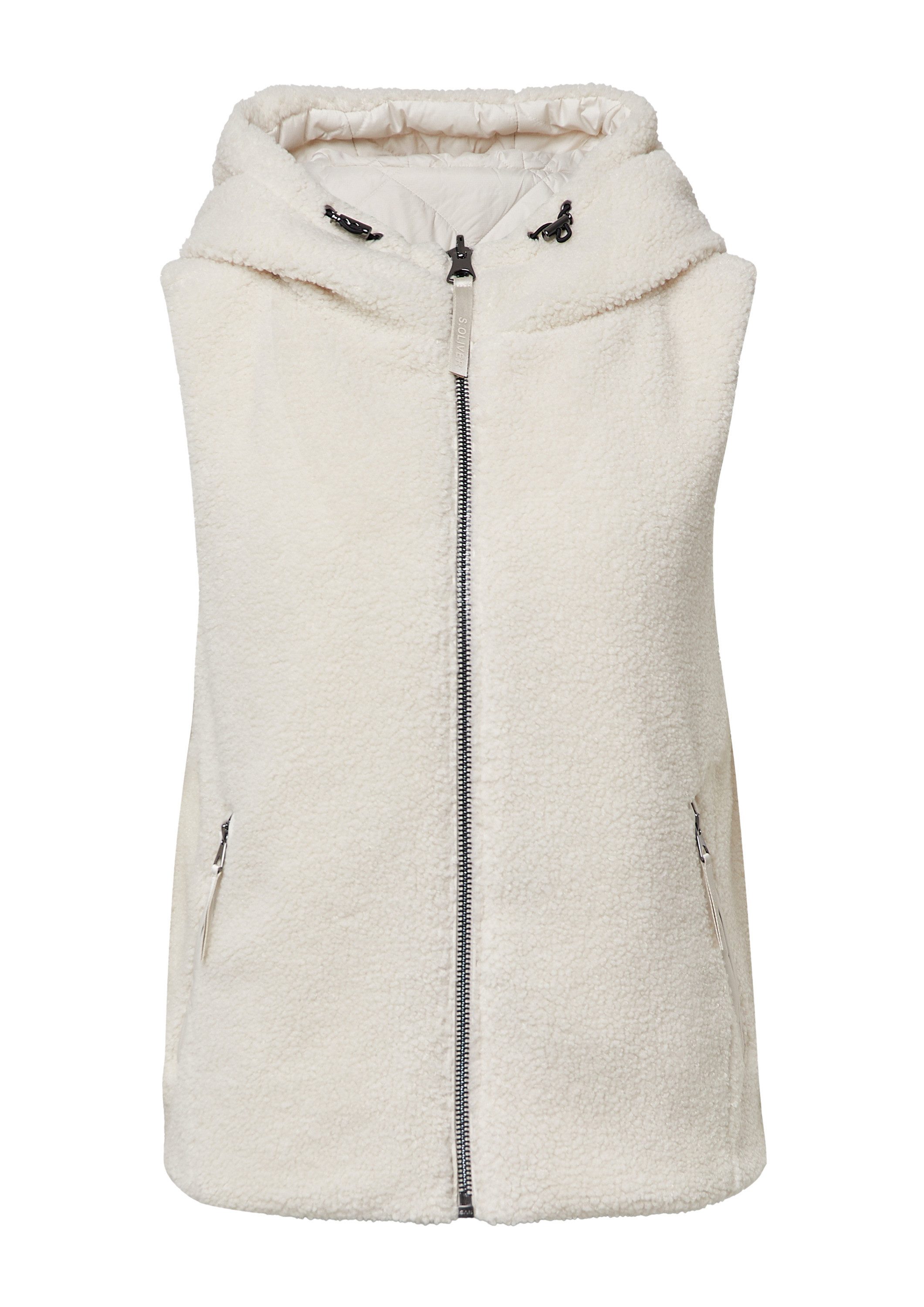 s.Oliver Outdoorjacke Outdoor-Weste Wendeweste mit Teddyfell günstig online kaufen