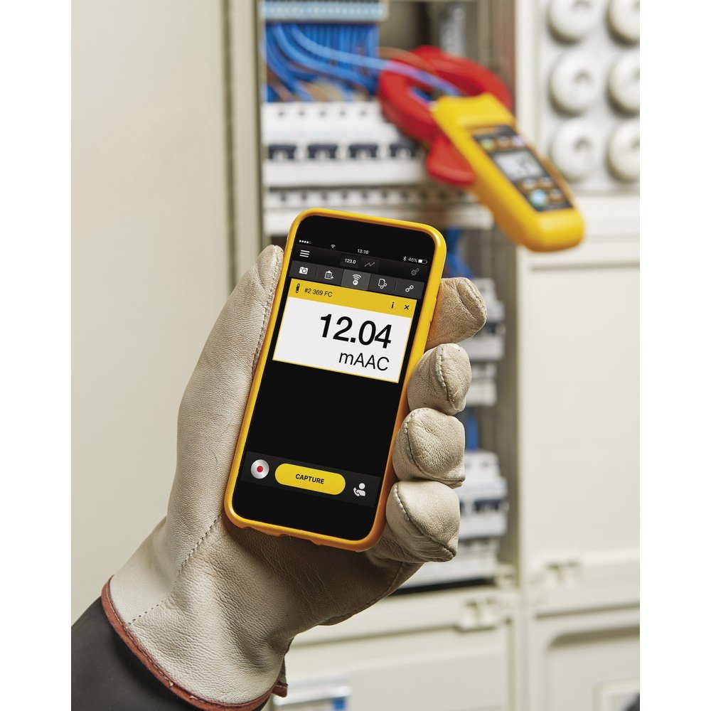Thumbnail - Fluke Spannungsprüfer Fluke 369 FC Stromzange digital Datenlogger CAT III 600 V Anzeige (Co, (369 FC)