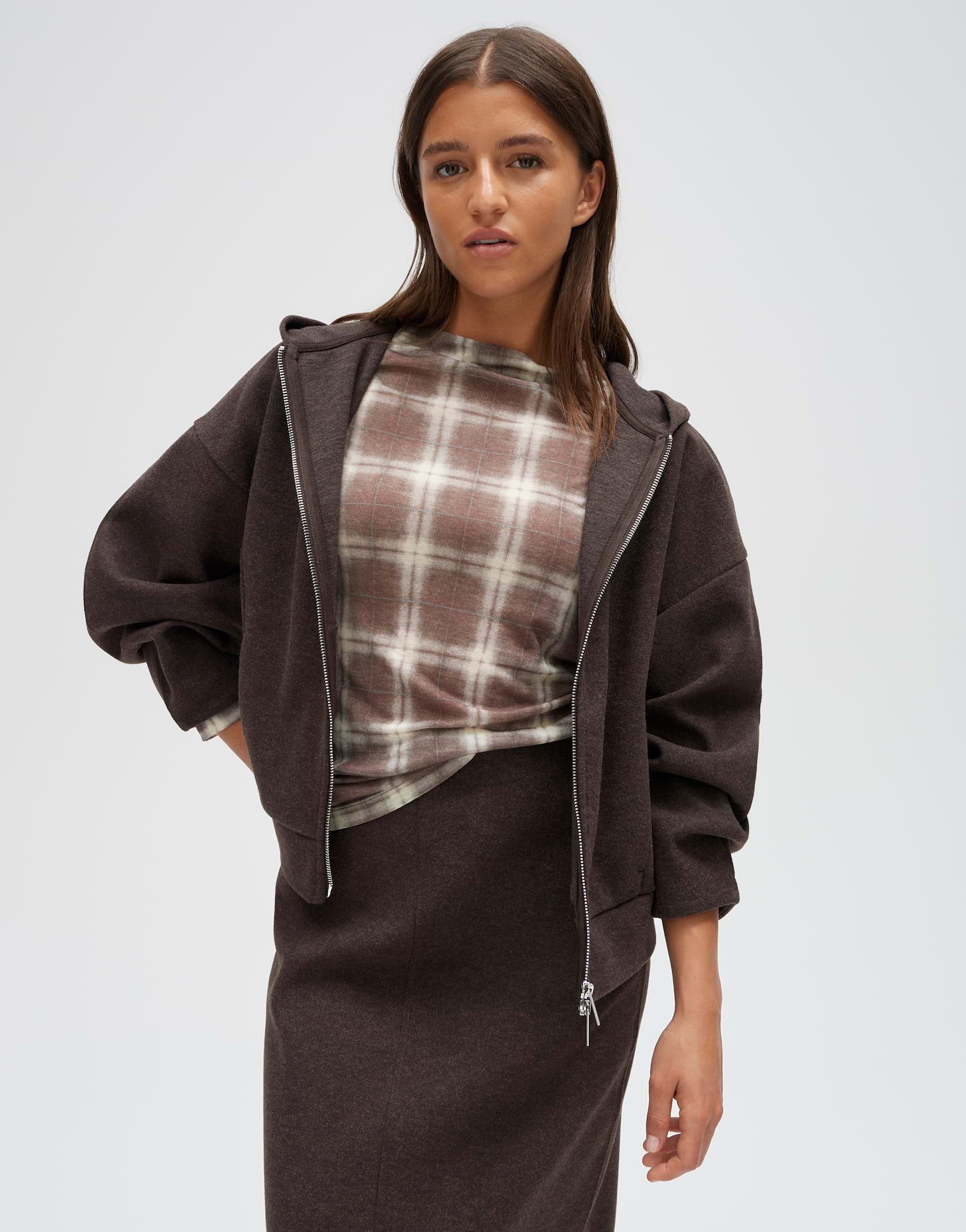 OPUS Kapuzenpullover Geisi aus weicher Sweatware