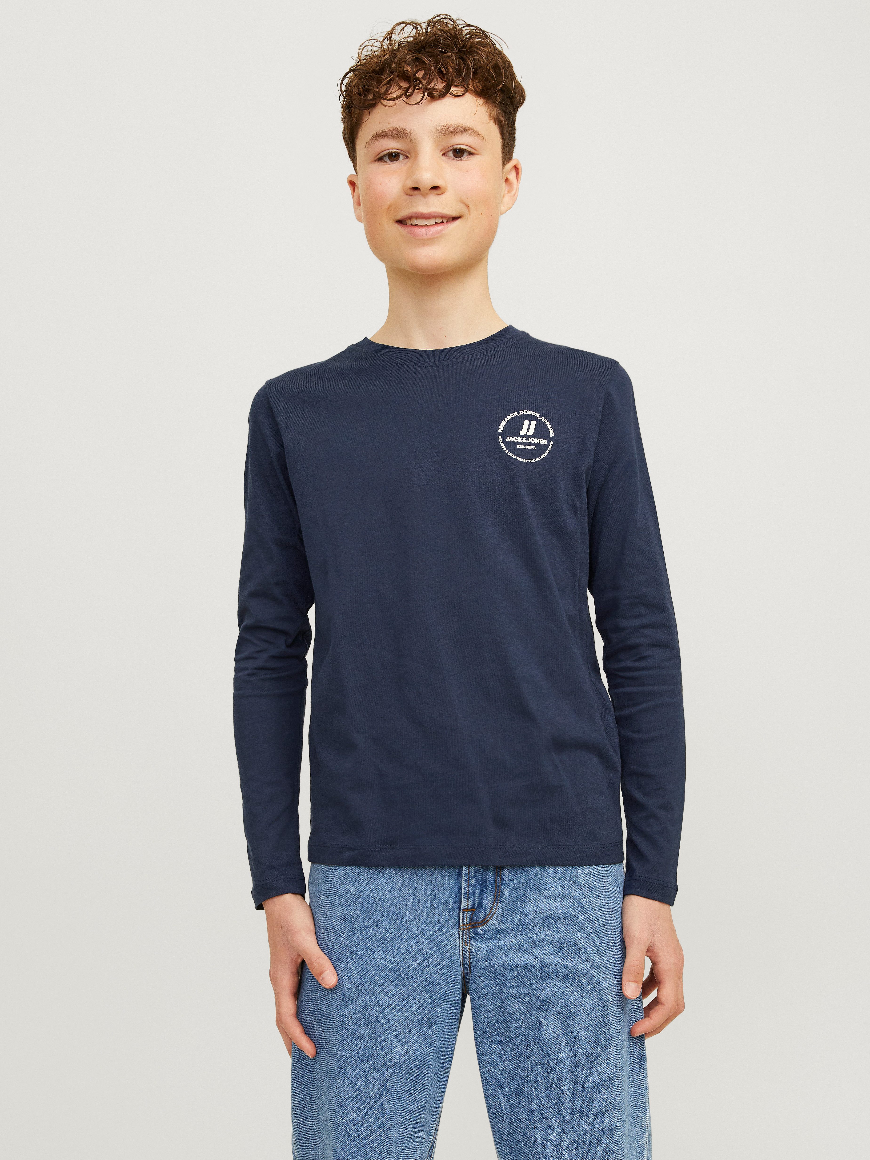 Langarmshirt JJESWIFT TEE LS NOOS JNR