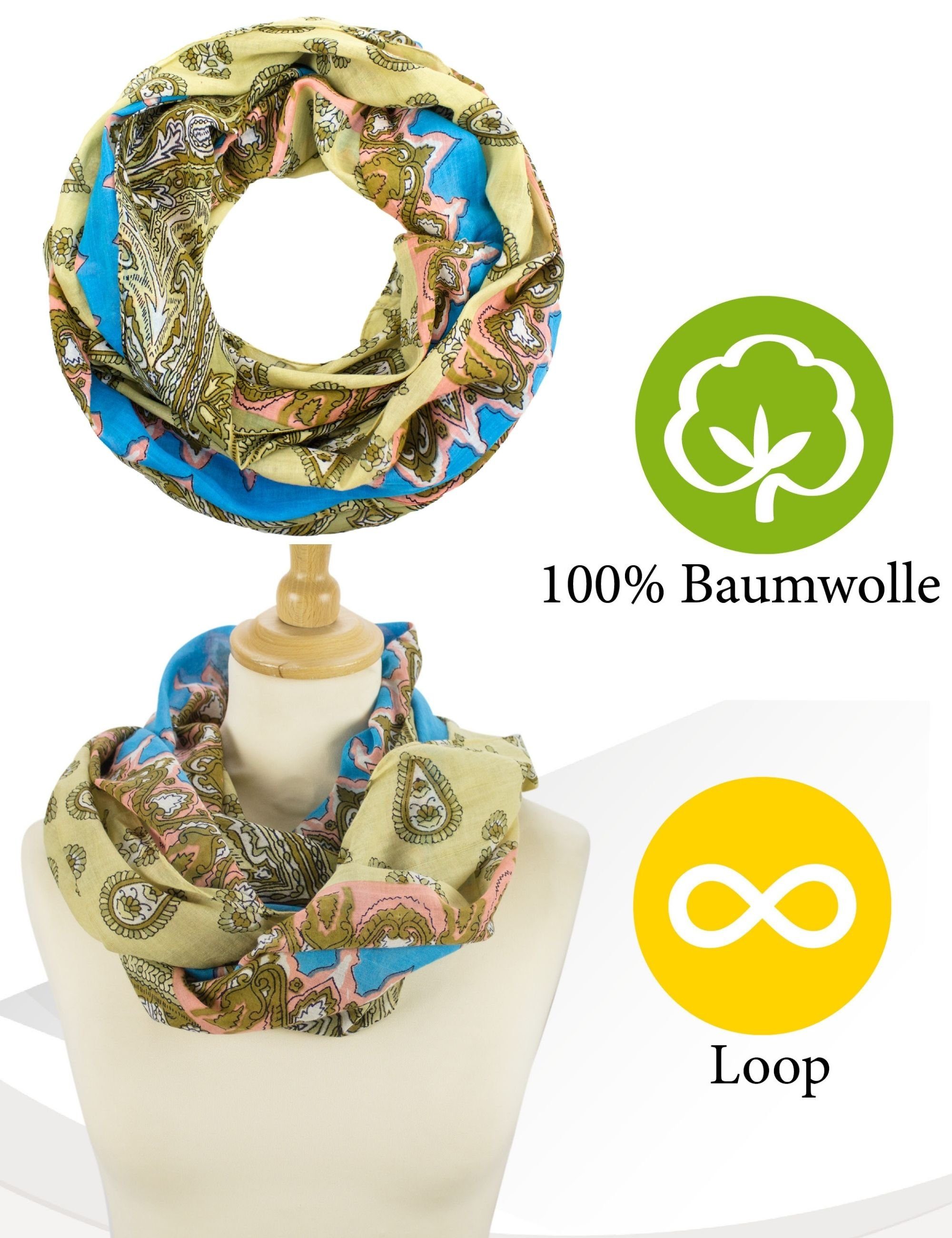 Sunsa Loop Damen Loop Schal. 100% günstig online kaufen