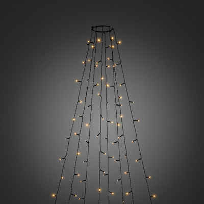 KONSTSMIDE LED-Baummantel, 240-flammig, LED Lichterkette mit Ring Ø 11, 8 Stränge à 30 Dioden