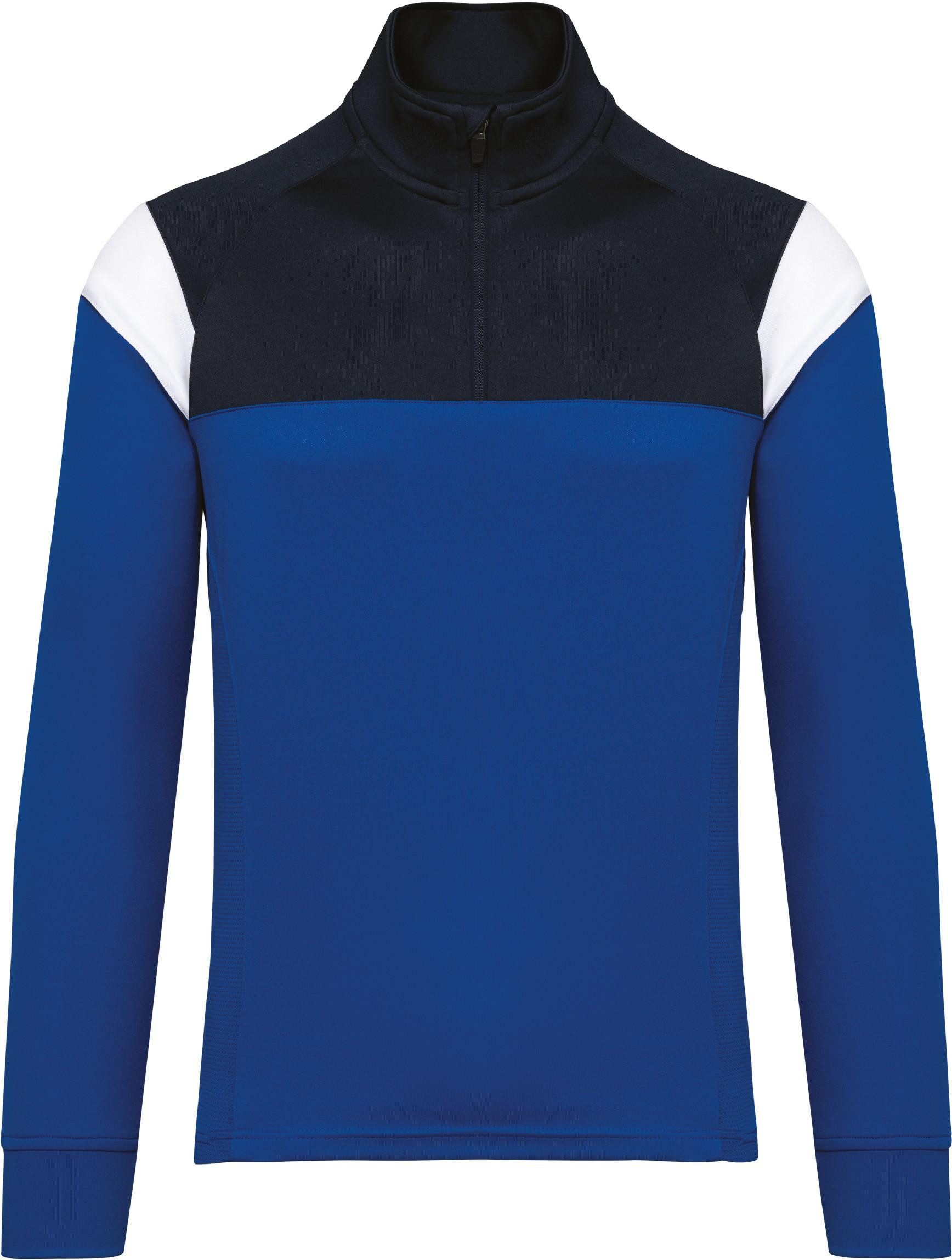 Trainingsshirt Unisex Trainings-Sweatshirt mit 1/4 Reißverschluss