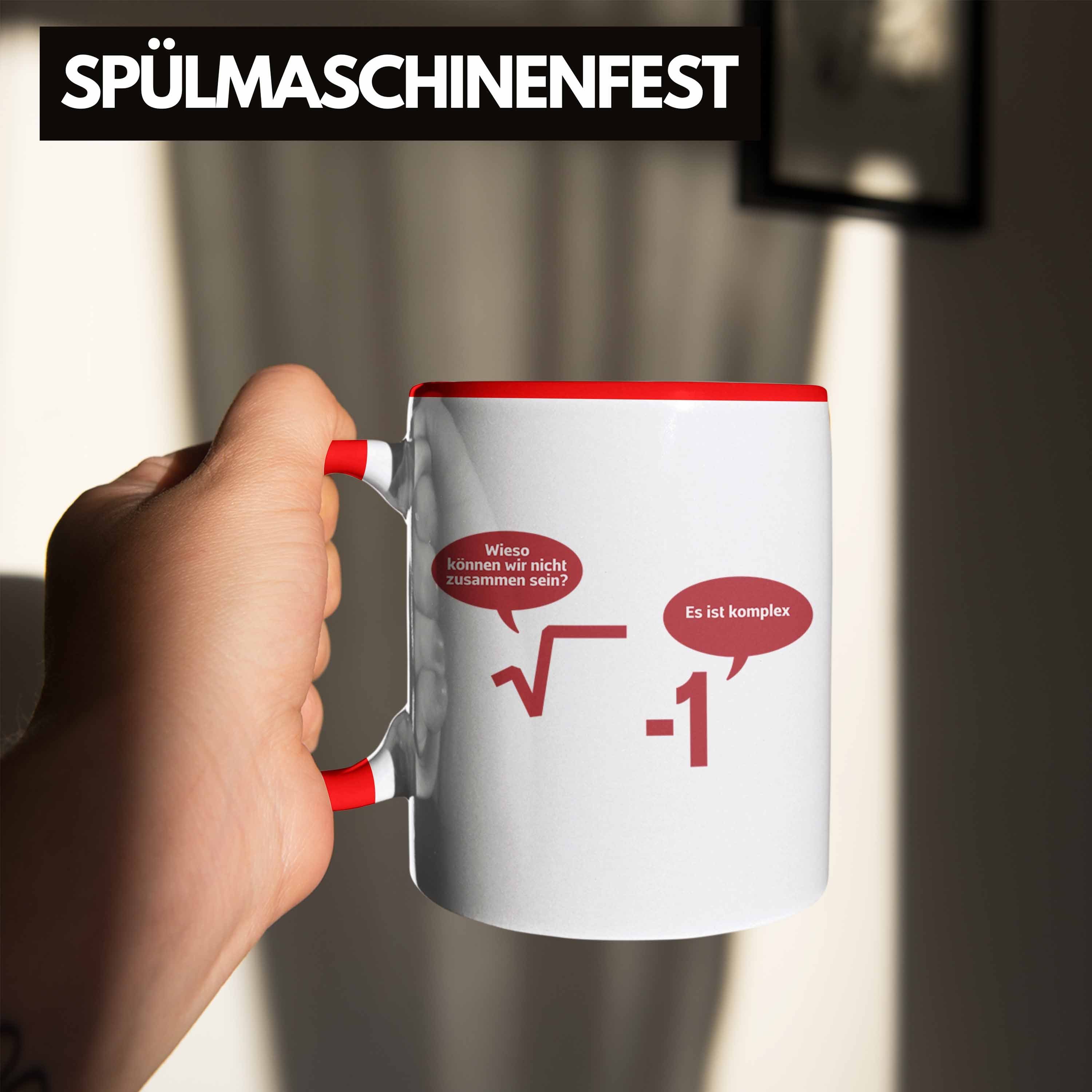 Trendation Tasse Trendation Mathelehrer Sprüche Tasse Physiker - Physik Kaffeetasse Mathestudent Tassen Geschenk mit Rot Lustig Spruch Mathematiker