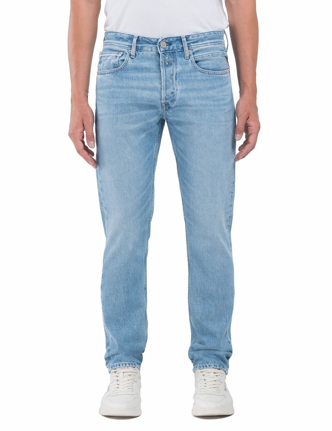 Replay Straight-Jeans GROVER in vielen verschiedenen Waschungen, mit Stretch