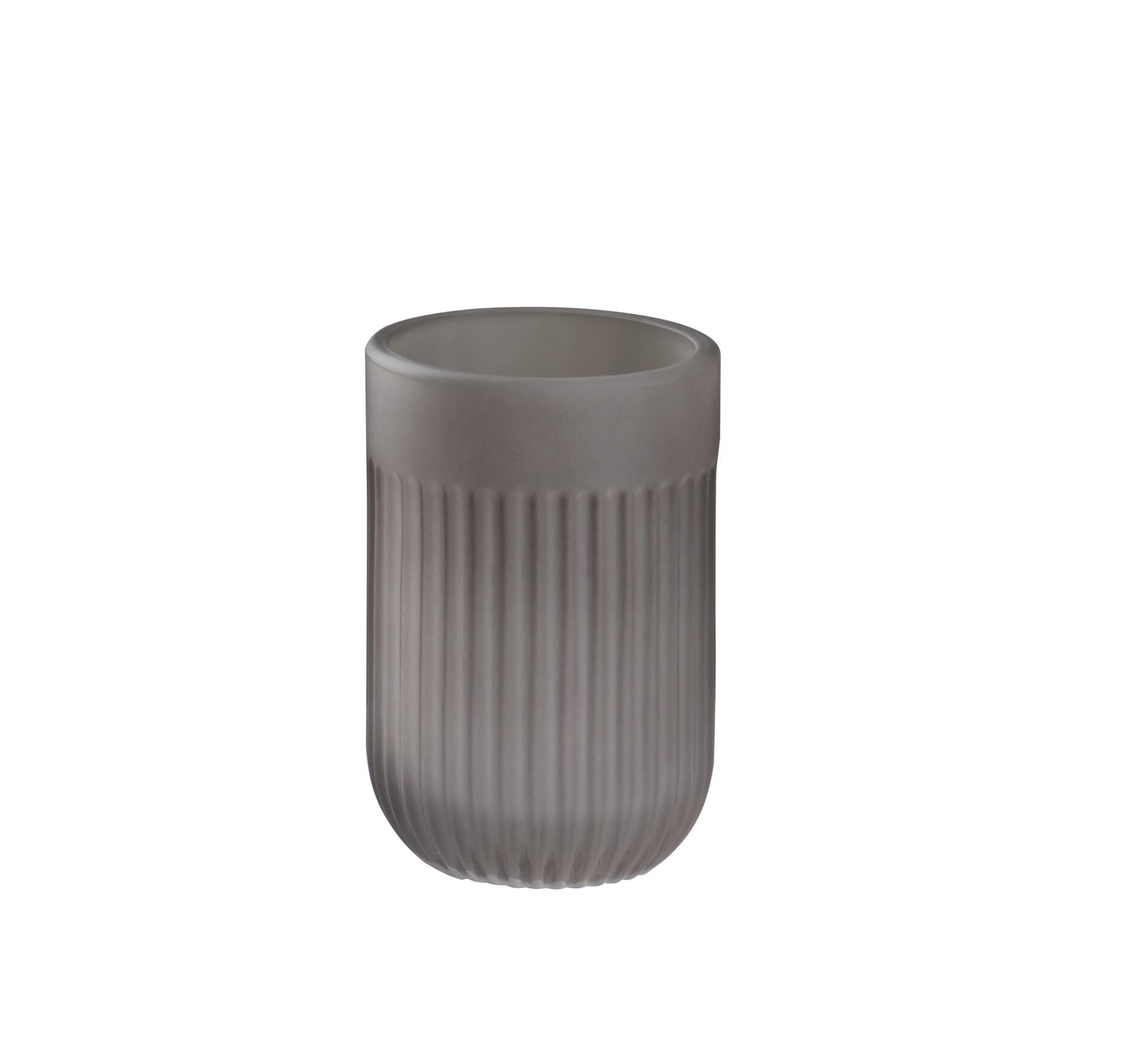 Ridder Badaccessoire-Set Aufbewahrungsbecher Vera grau