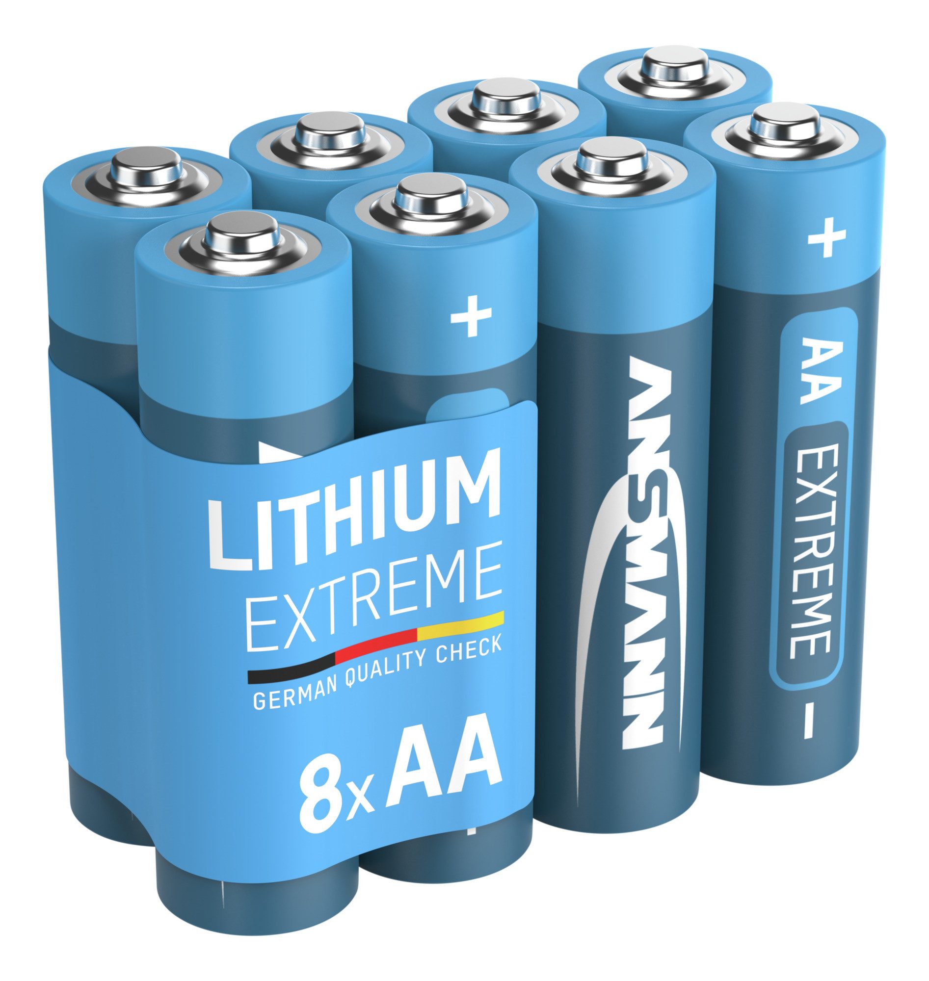 ANSMANN AG Lithium Batterie AA LR6 1,5V, 8 Stück Batterie