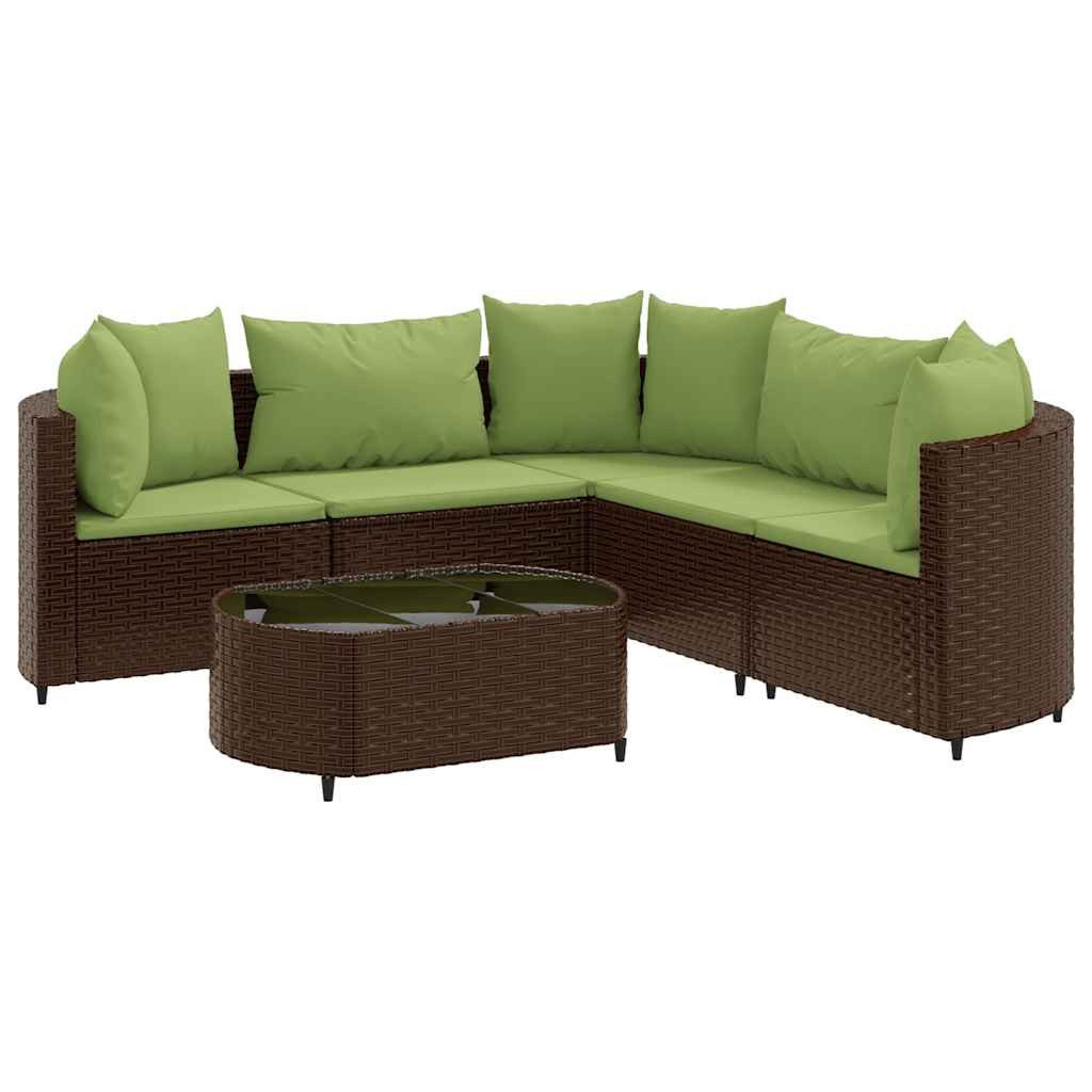 vidaXL Gartenlounge-Set 6-tlg. Garten-Sofagarnitur mit Kissen günstig online kaufen