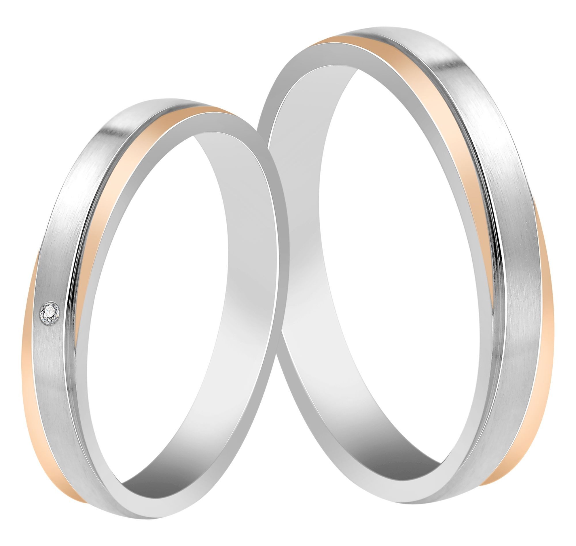 AKZENT Partnerring Unity of Two, langlebig, Herren Ring