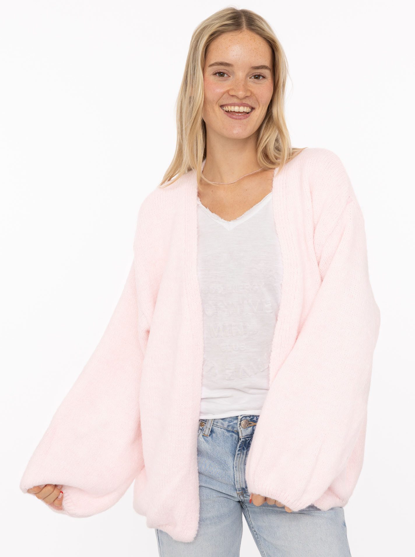 Zwillingsherz Strickjacke offen, ohne Verschluss, mit Wollanteil günstig online kaufen