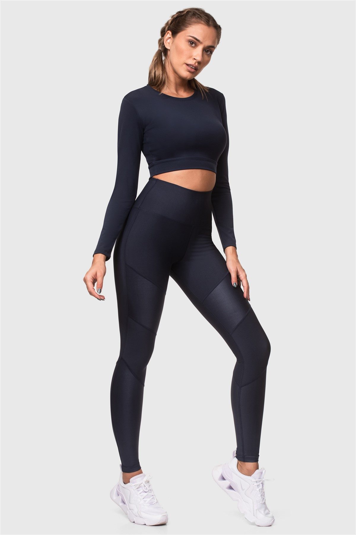 Superstacy Crop-Top Sport Crop Top langarm – Bild 3 von 5
