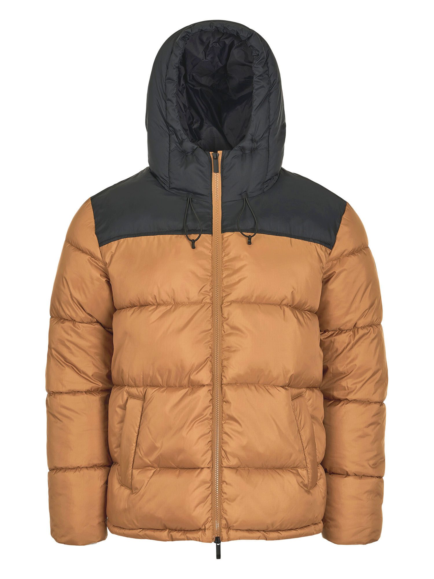 KnowledgeCotton Apparel Winterjacke REPREVE ™ puffer color blocked jacket THERMO ACTIVE ™
