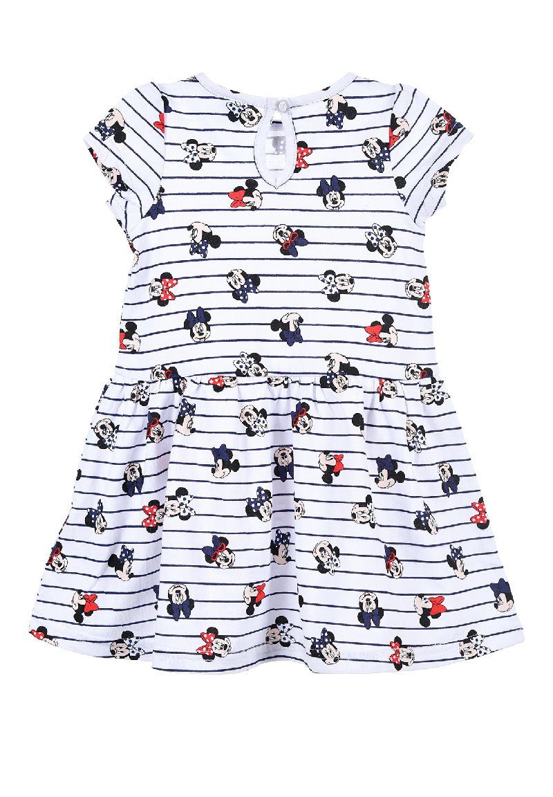 Disney Minnie A-Linien-Kleid Kleidchen Mouse Sommer-Kleid Weiß Mädchen Dress Baby