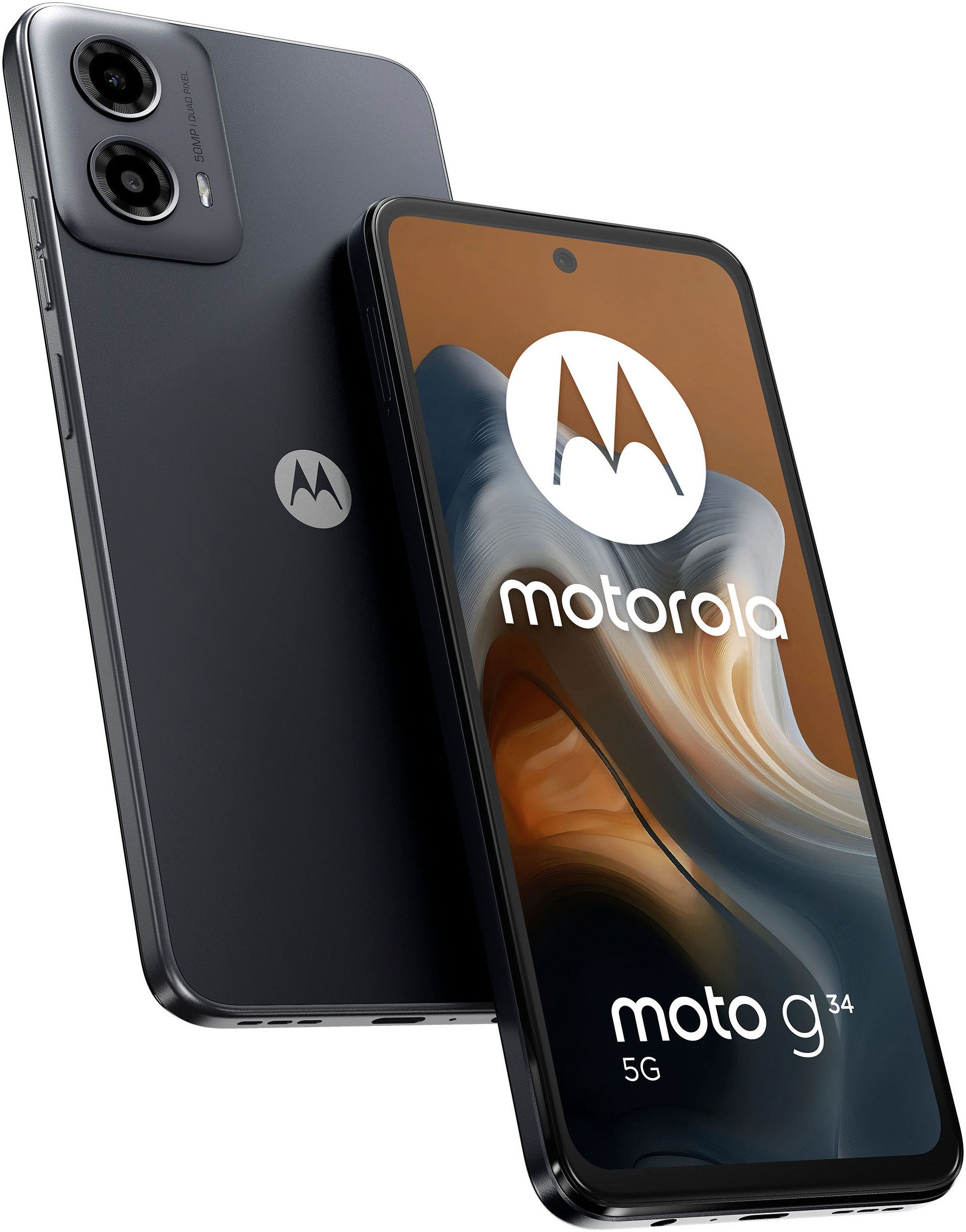 Motorola moto g34 5G Smartphone (16,59 cm/6,53 Zoll, 128 GB Speicherplatz, 50 MP Kamera)