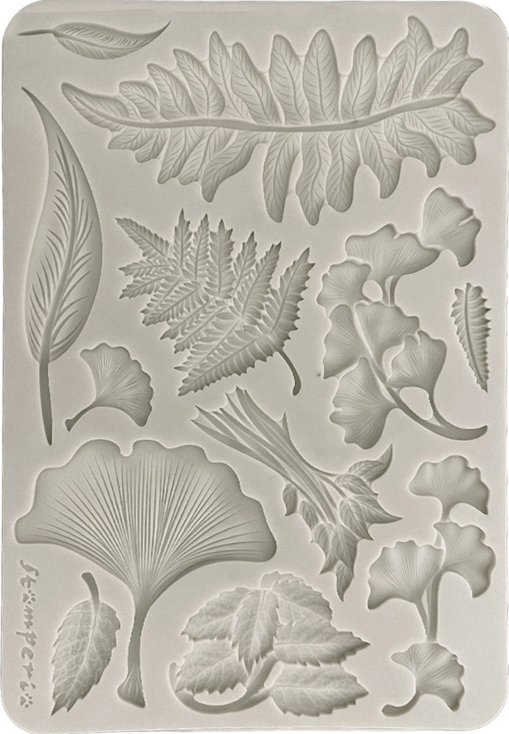 Stamperia Modellierwerkzeug Silikonform 'Herbarium Silvae - Botanical', (13 St), 13 Teile