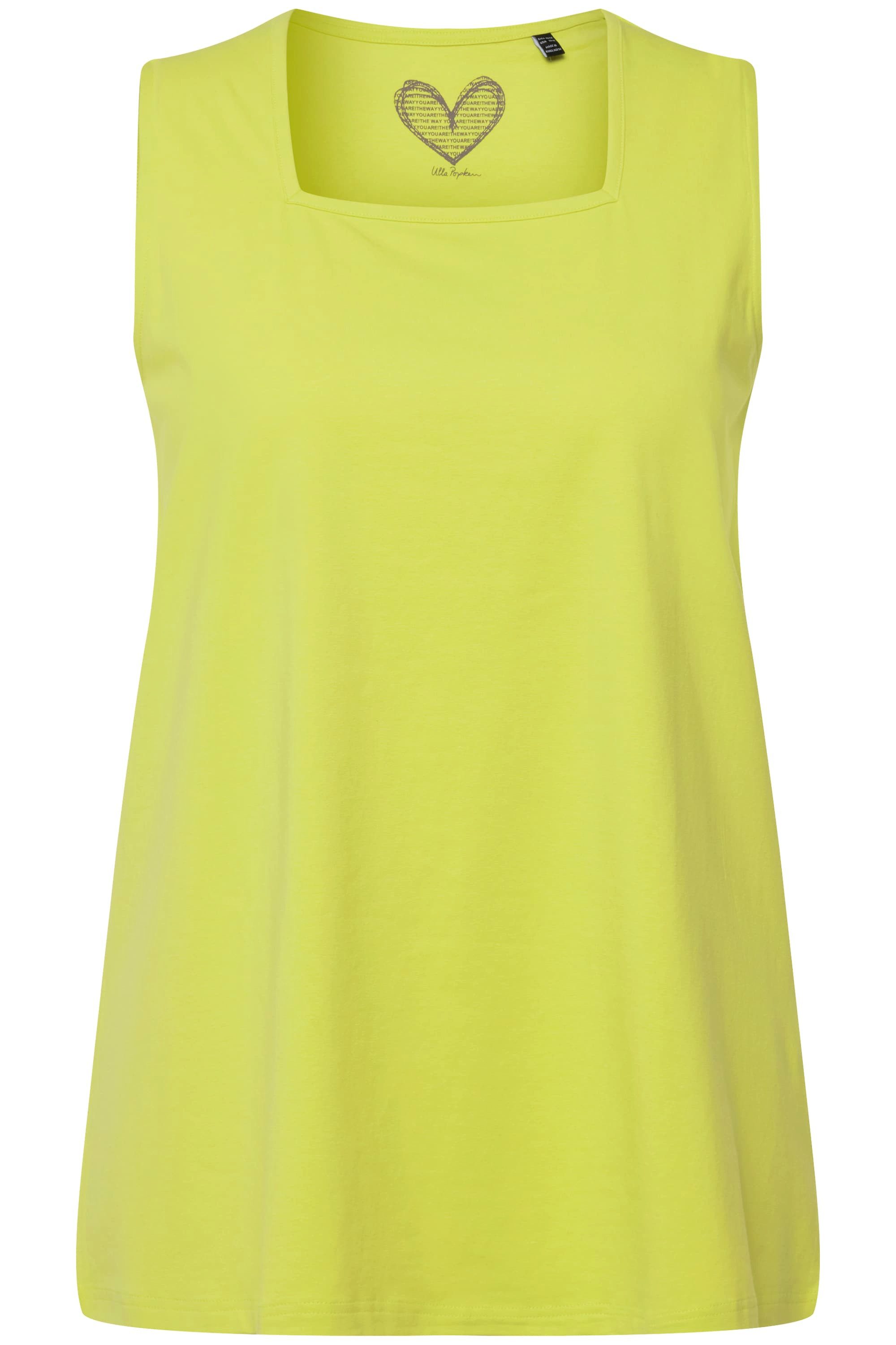 Ulla Popken T-Shirt Top A-Linie Carree-Ausschnitt günstig online kaufen