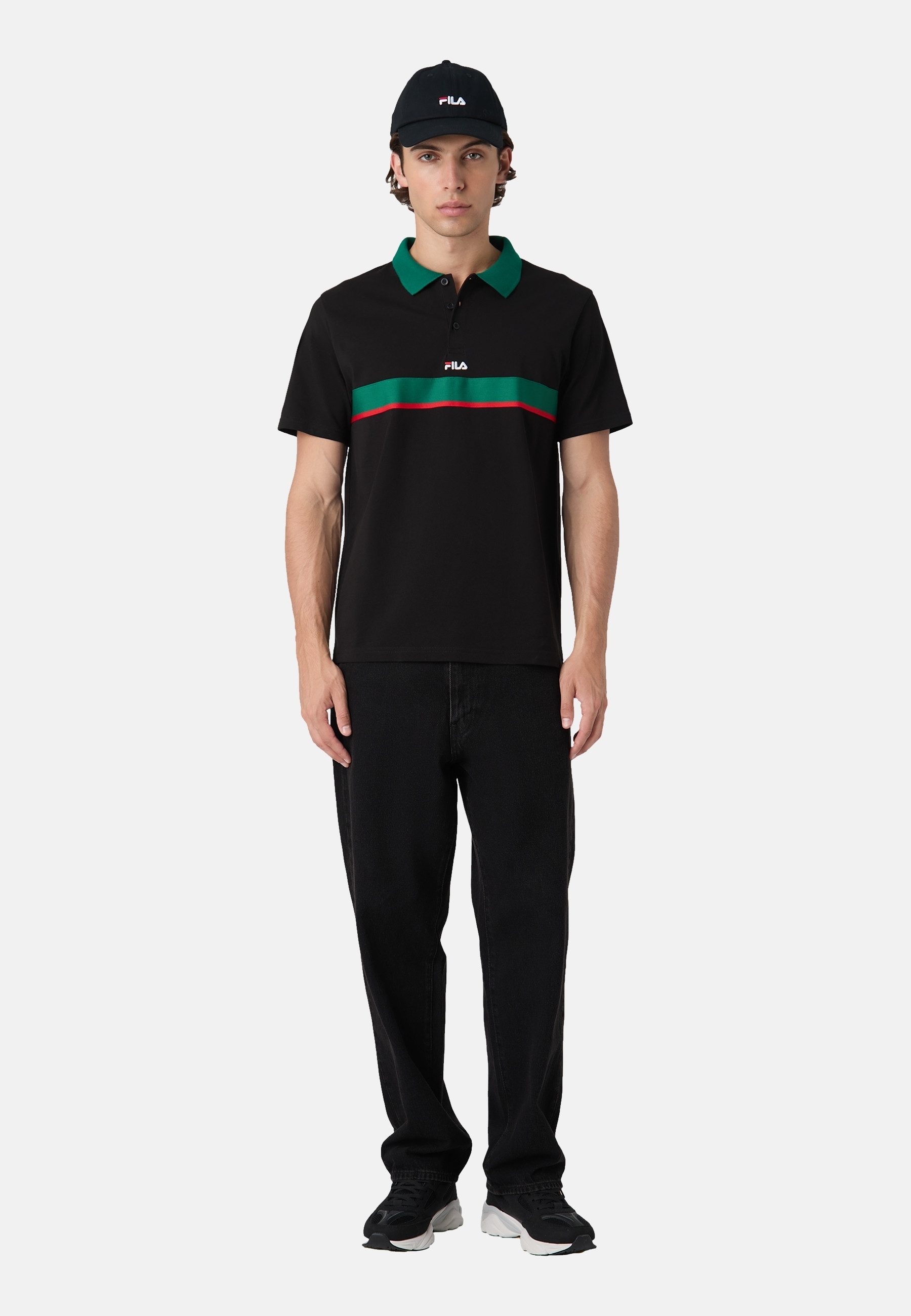 Fila Poloshirt Poloshirt SAGANO Kurzarmshirt (1-tlg., 1)