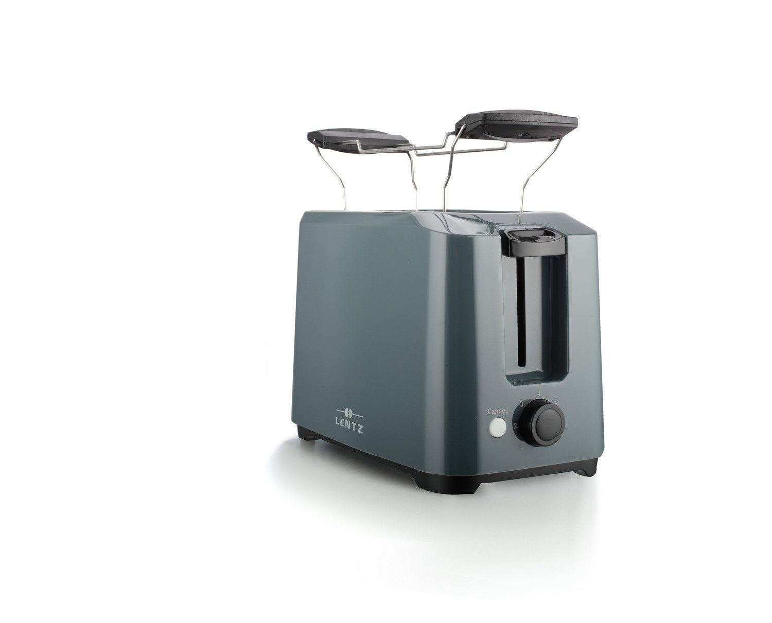 Lentz 2-in-1-Toaster 2-Scheiben Toastautomat, Brötchenaufsatz, Röster, Toast, für normales Toastbrot, 700 W, Anti-Stau-Funktion, 7 Bräunungsstufen