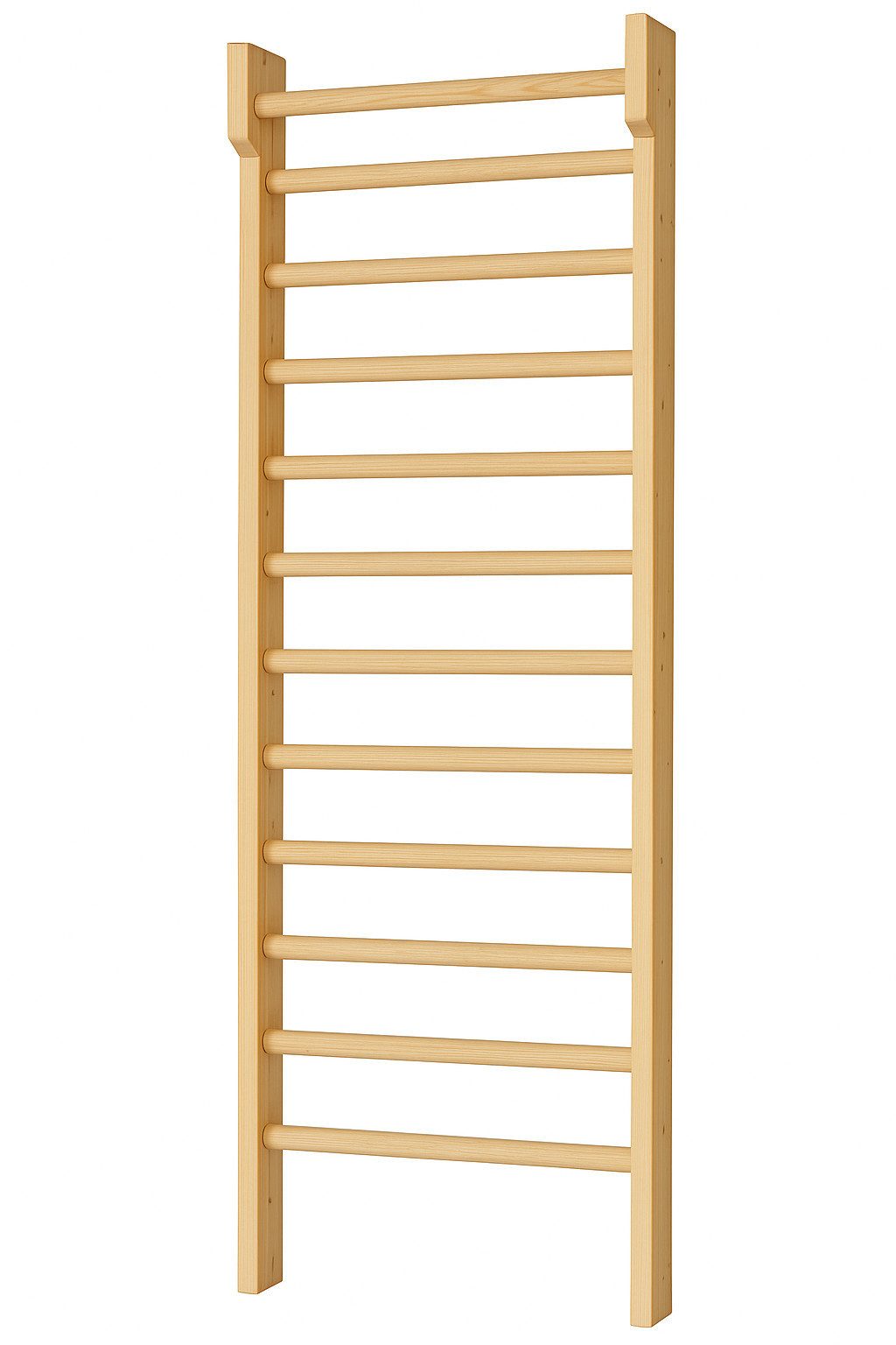 dynamic24 Turnreck, 225x70cm Solide Holz Kletterwand Sprossenwand 100 Kg belastbar