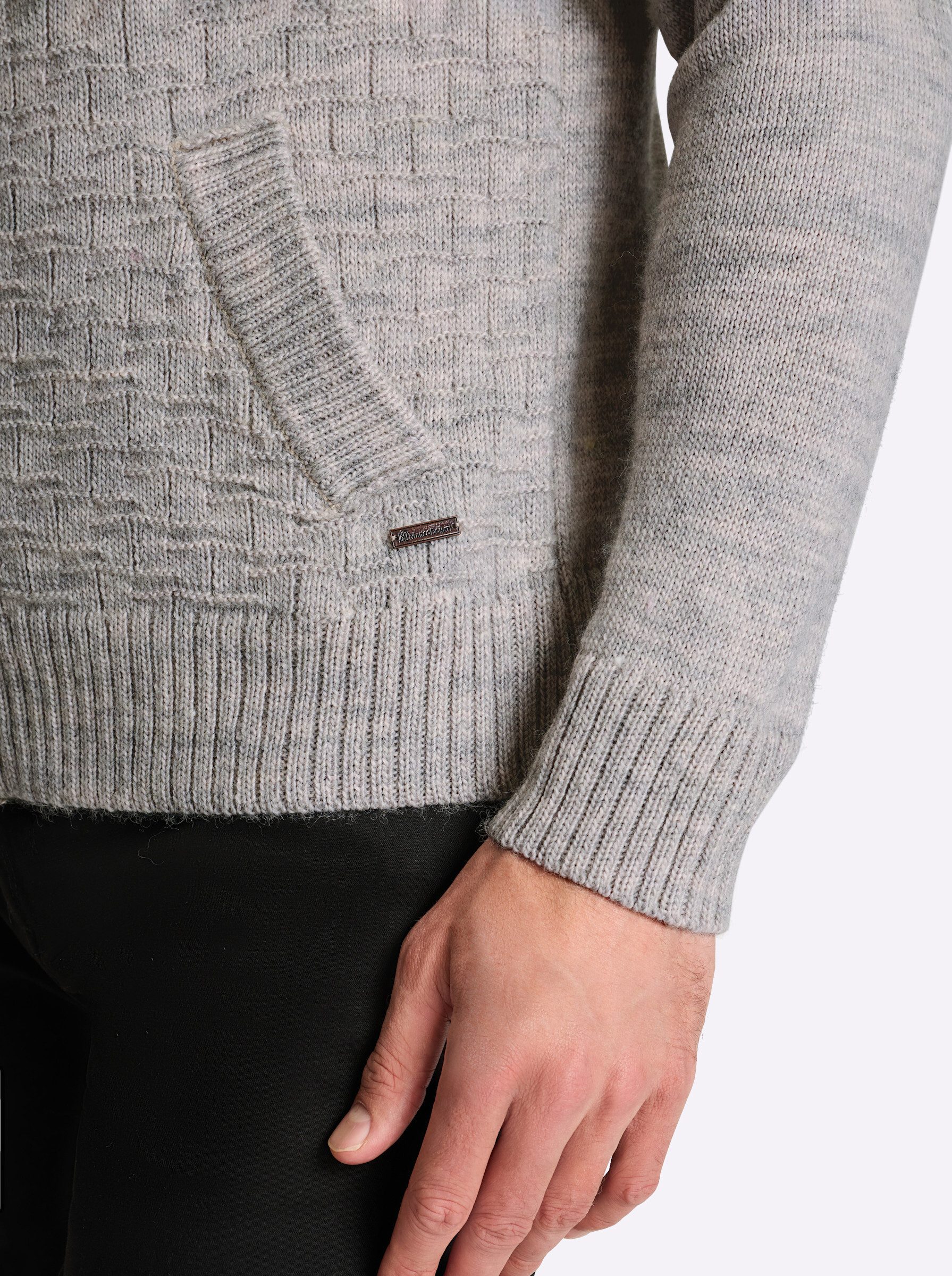 Witt Strickjacke Strickjacke Langarm Jacquard, Rippoptik
