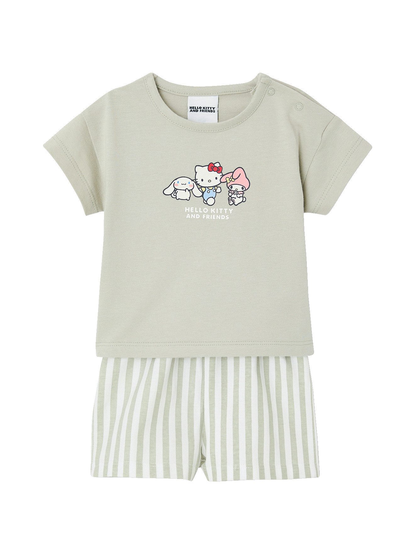 vertbaudet Hemd & Hose Baby-Set aus T-Shirt und Shorts HELLO KITTY