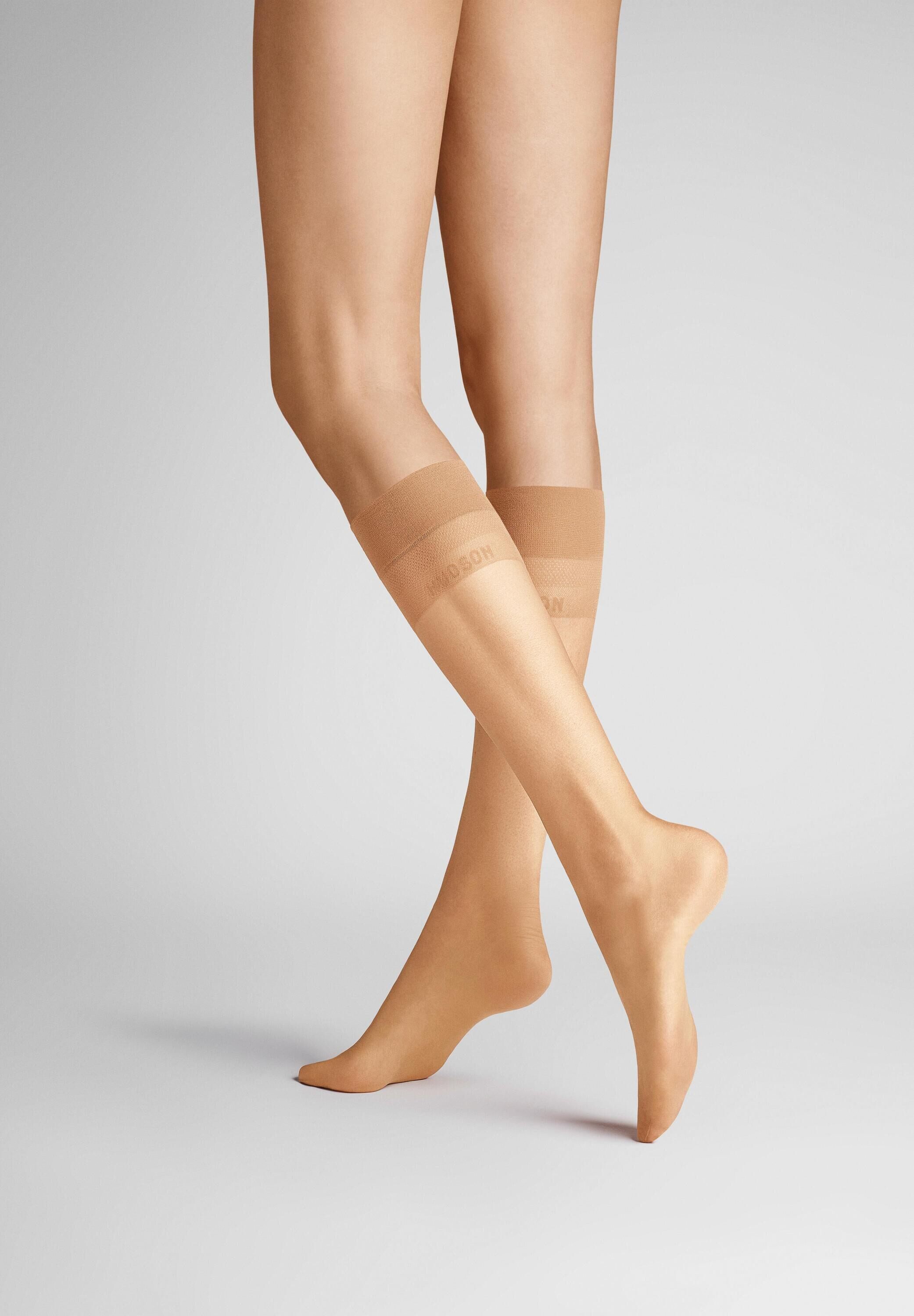 Hudson Feinkniestrümpfe Light 8 (1-Paar) Kniestrümpfe im perfekten Nude-Look