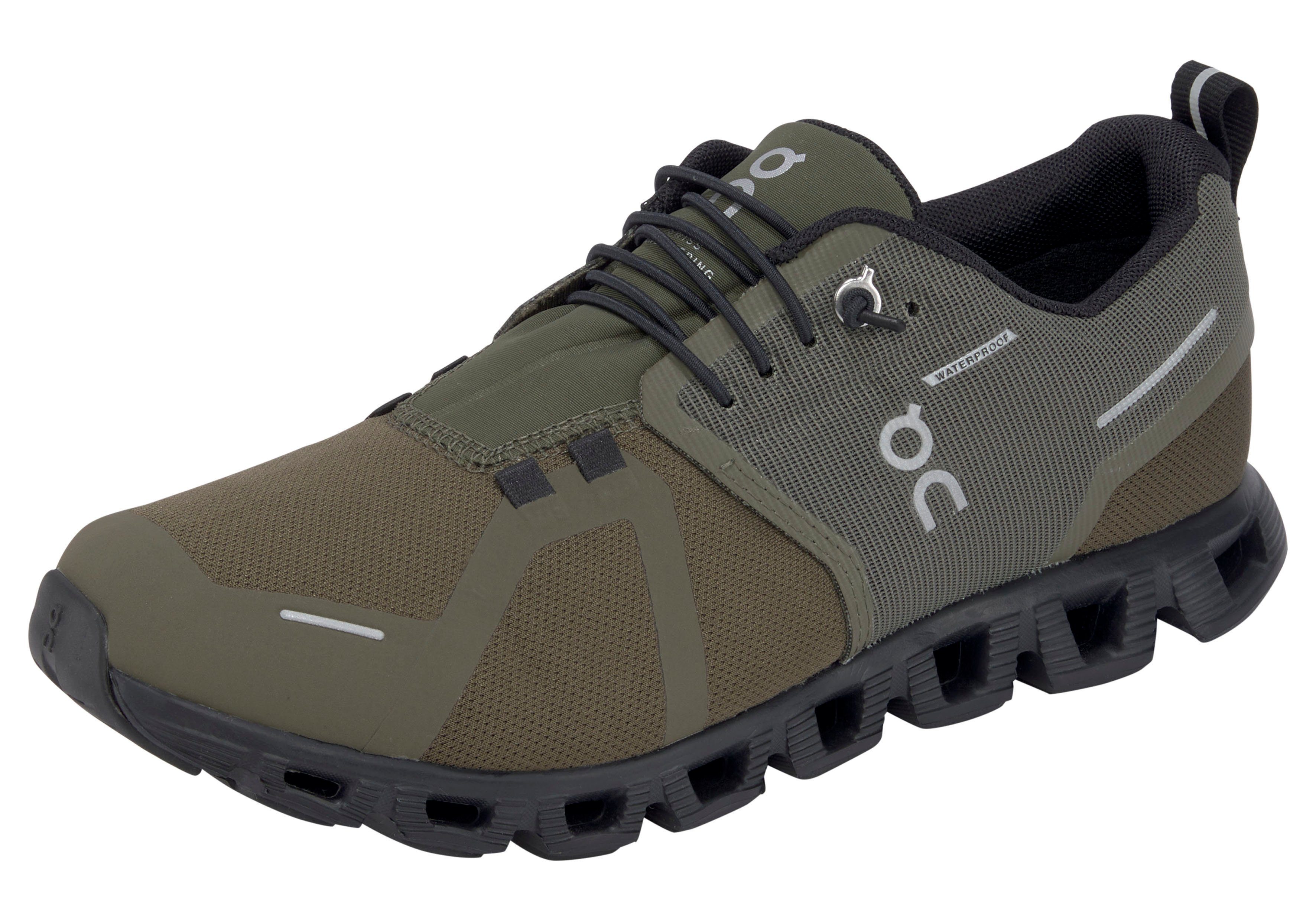 [Im Angebot zum niedrigsten Preis] ON RUNNING 5 olive/black-olive/black Laufschuh Waterproof Cloud wasserdicht