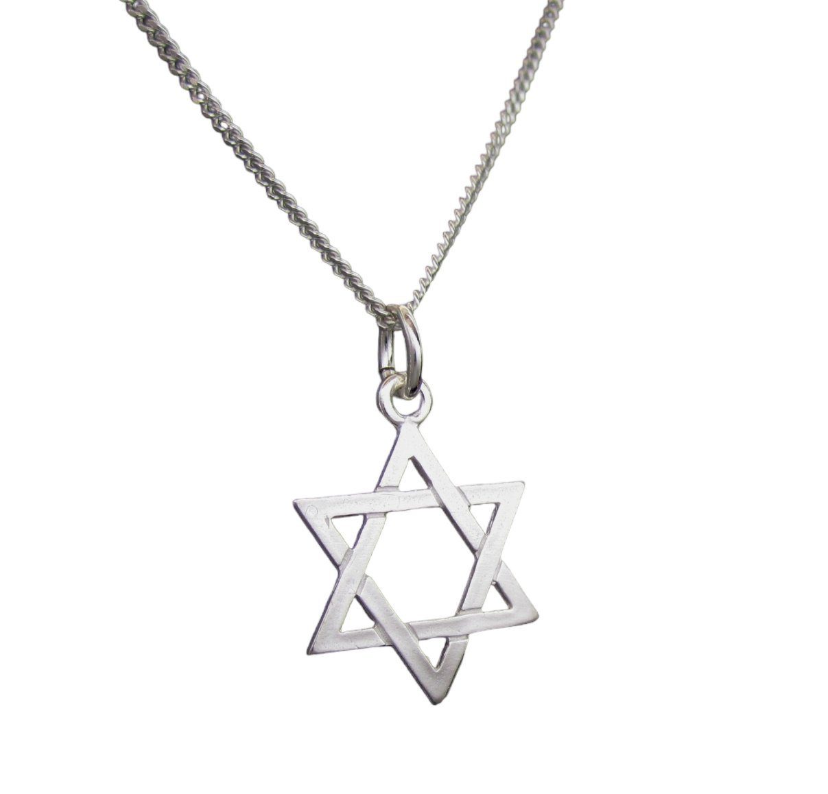 NICEANDnoble Kette mit Anhänger 925er Silber Anhänger Davidstern mit Panzer günstig online kaufen