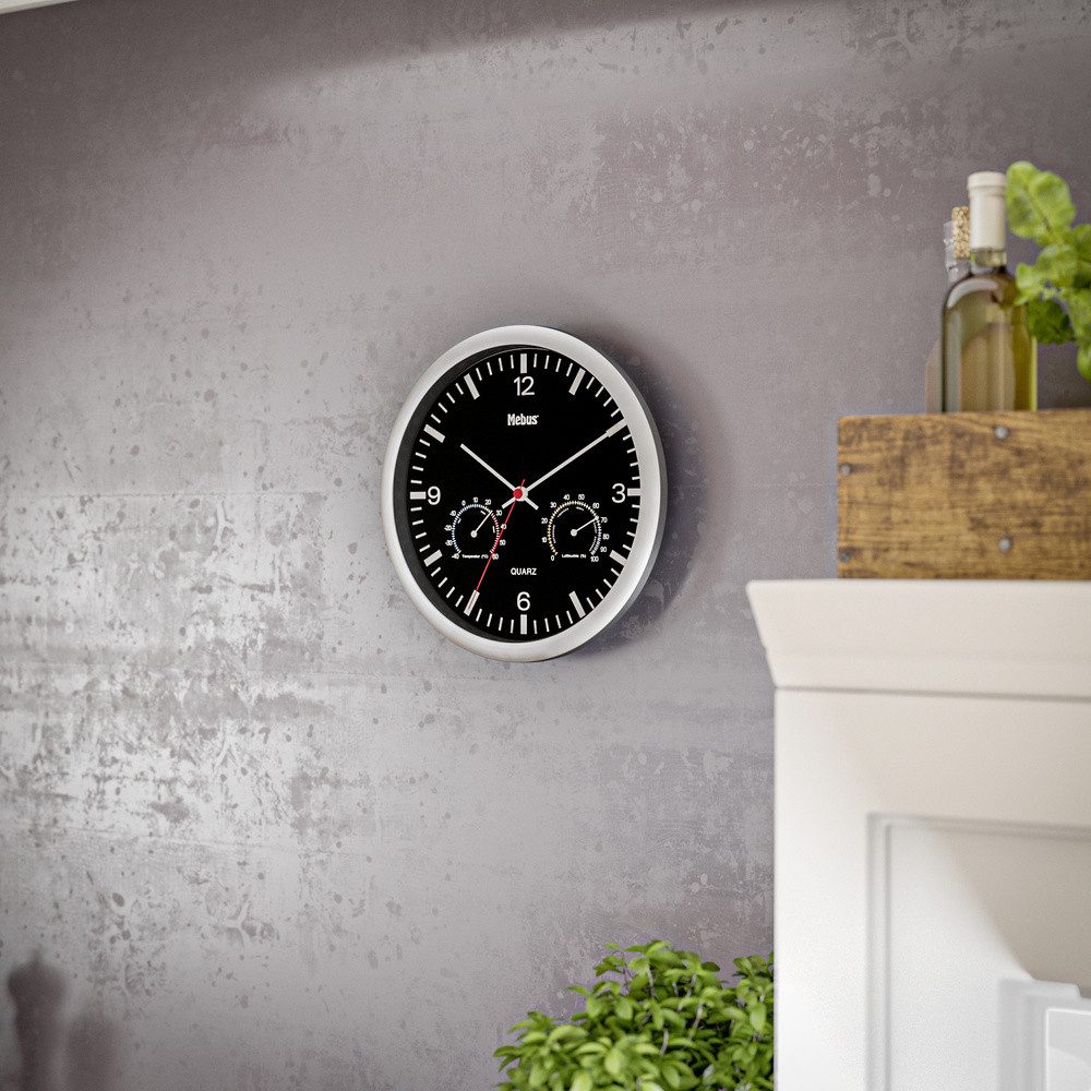 Mebus Wanduhr Mebus 56731 Quarz Wanduhr günstig online kaufen