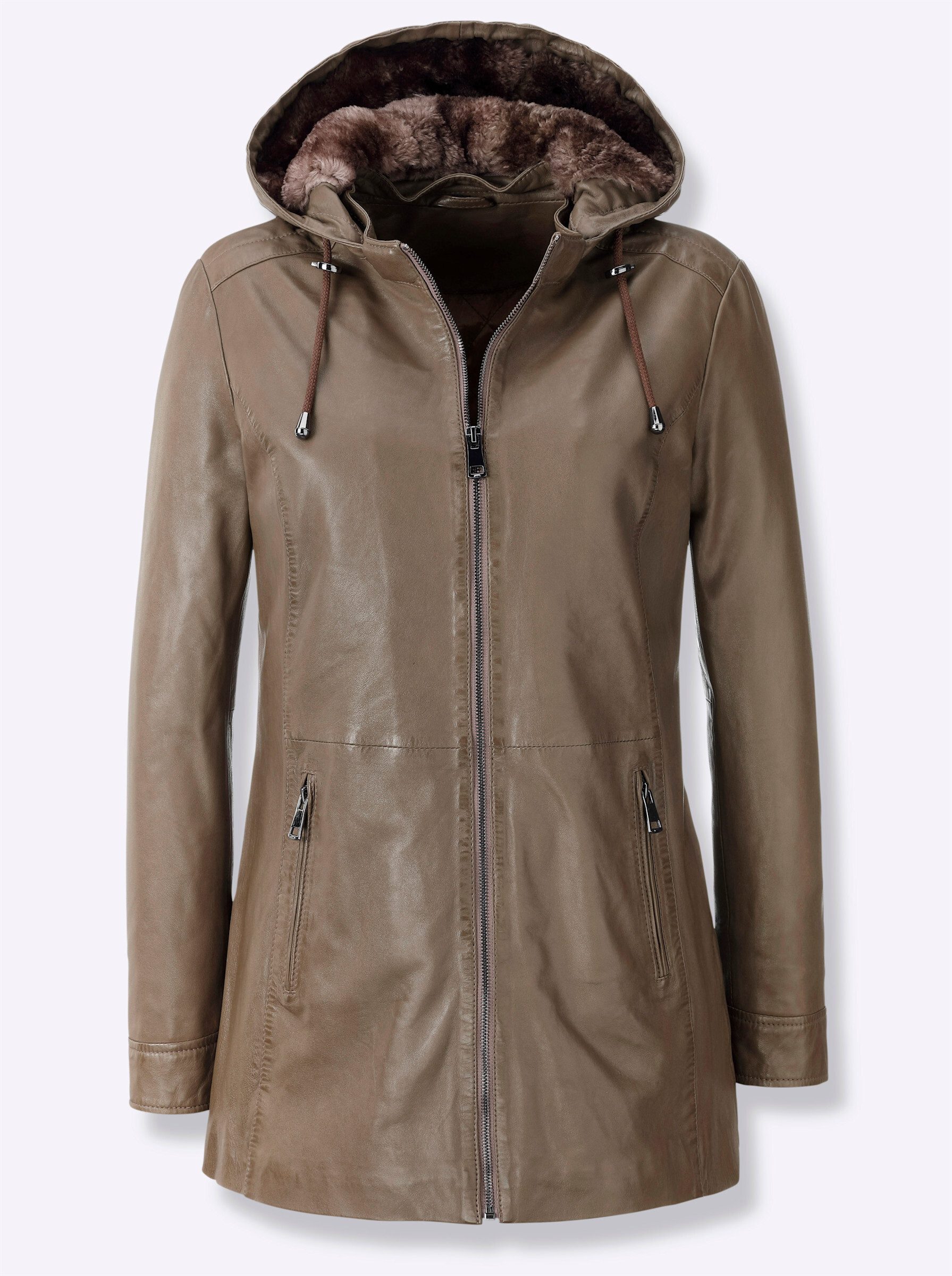 Witt Allwetterjacke Leder-Jacke Langarm günstig online kaufen