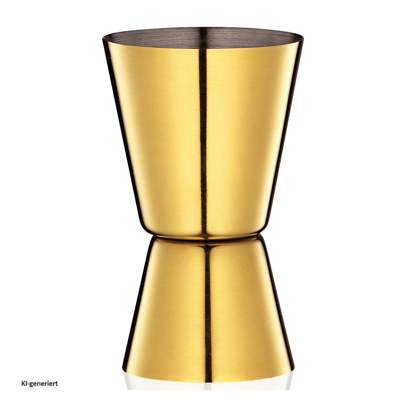 Cilio Cocktail Shaker Bar-Set 5-teilig GOLDEN MULE, Edelstahl, (Set, 5-tlg., je 1x Cocktailshaker, Cocktaillöffel, Barmaß, Barsieb und Eiszange), Shaker Cocktaillöffel Barmaß Barsieb Eiszange