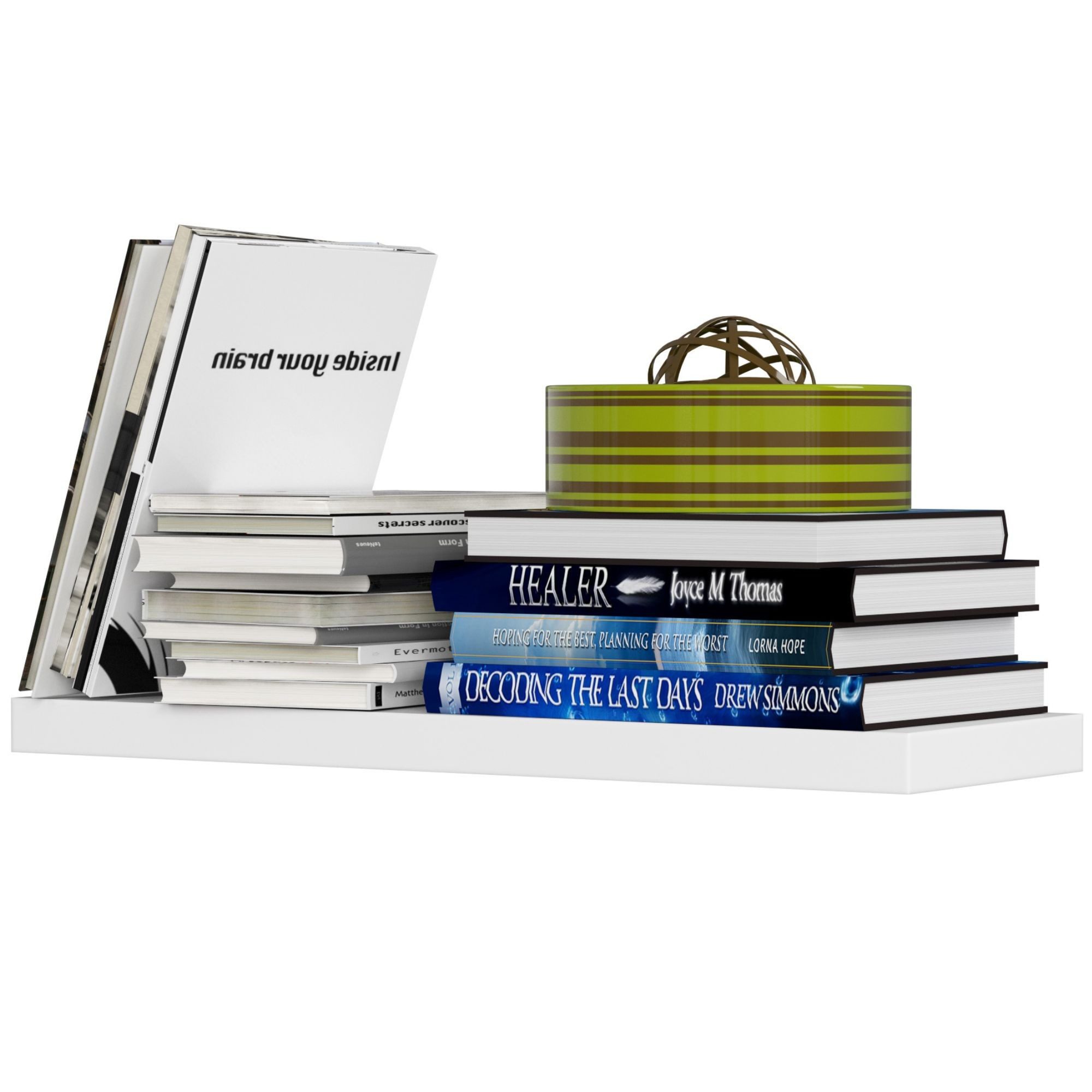 Raumhirsch Furniture Hängeregal Elegantes Hängeregal in Weiss - Modernes Design - Wandregal, Stilvolle Aufbewahrung, 60 x 20 x 2 cm, max. 10 kg Tragkraft