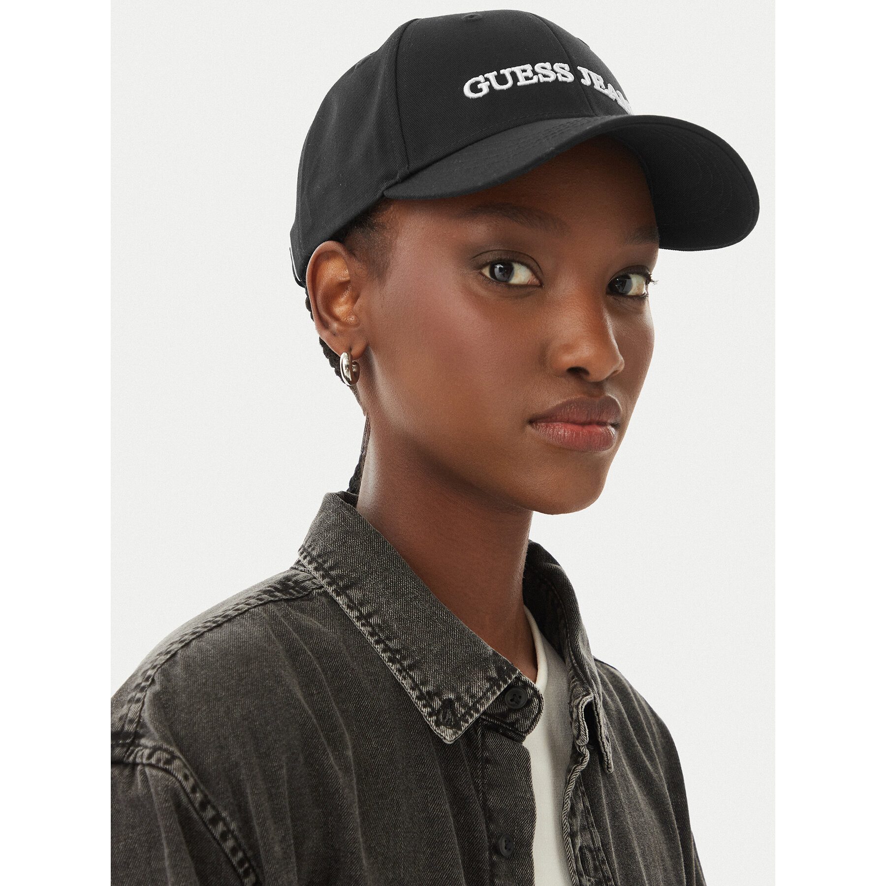 GUESS JEANS Baseball Cap Guess Jeans Unisex Schwarze Baseballkappe
