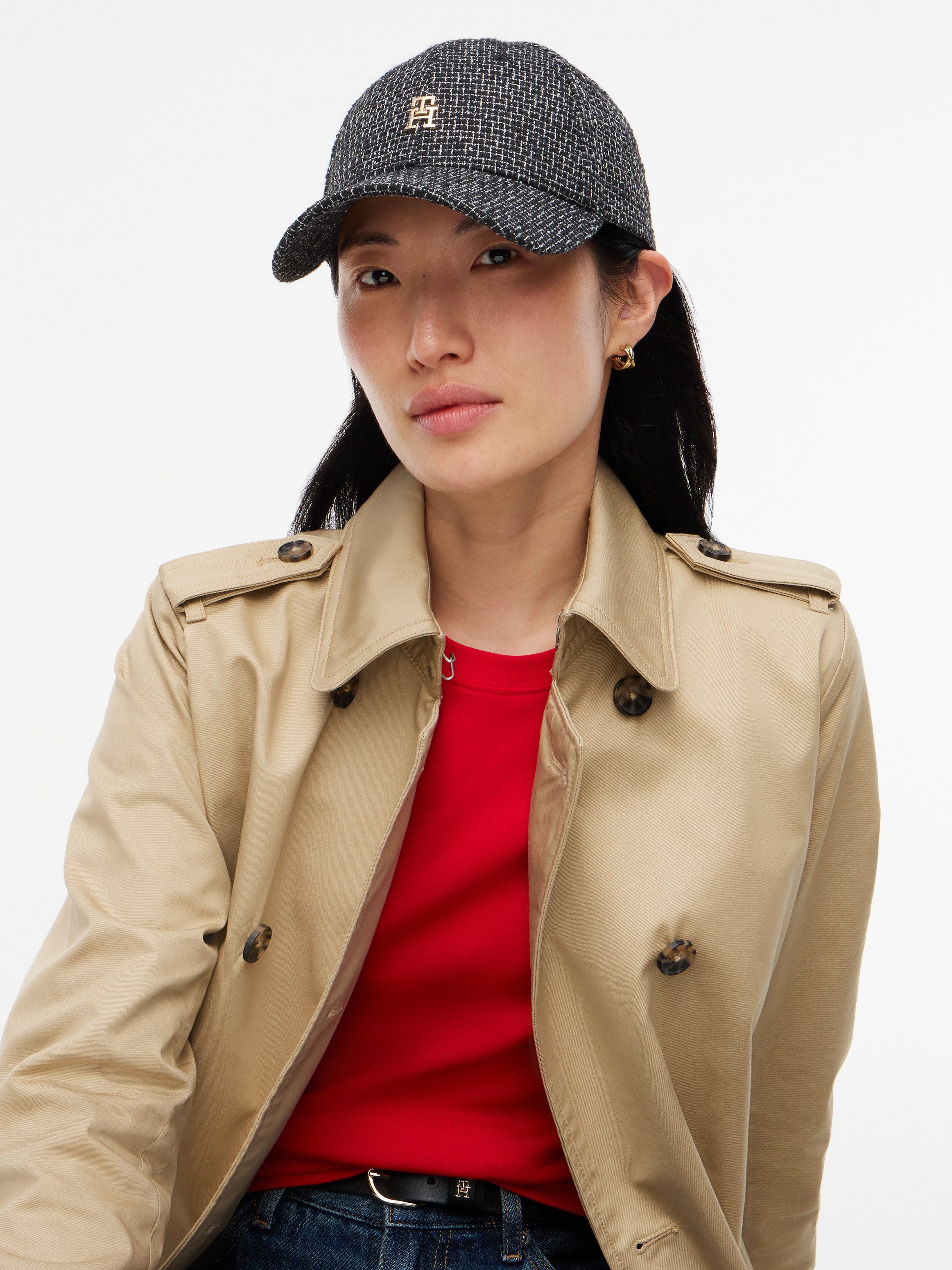 Tommy Hilfiger Baseball Cap ELEVATED CHIC BOUCLE CAP Regular fit und größenverstellbar