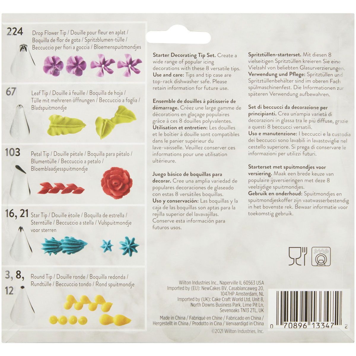 Wilton Spritztüllen Wilton Master Tip - Spritztüllen, Edelstahl, (9-tlg., Wilton Tip), 9 teilig
