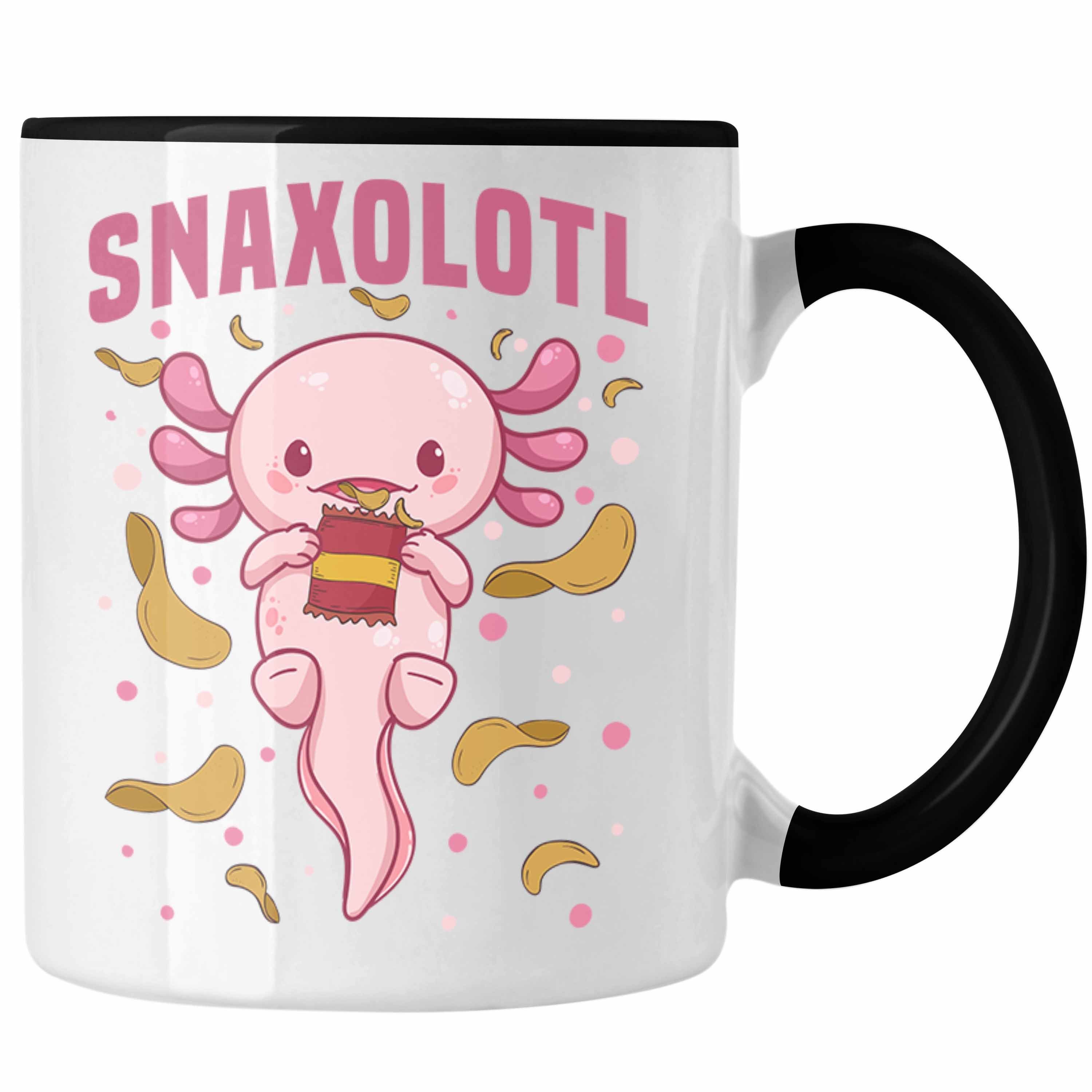 Snaxolotl Tasse Axolotl - Trendation Schwarz Schwanzlurch-Liebhaber Tasse Geschenk für Trendation