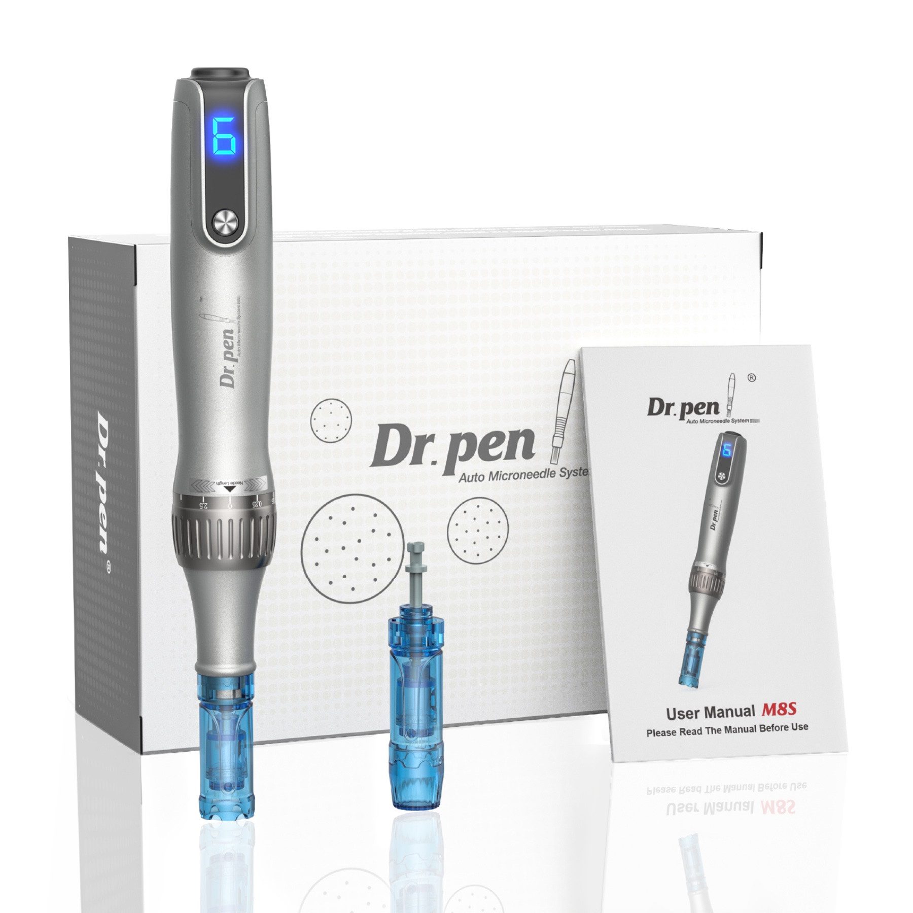 P-Beauty Cosmetic Accessories Dermaroller Dermapen Microneedling Dr.Pen M8S Anti-Aging Anti Falten Gerät, Micorneedling, Dermapen, M8S