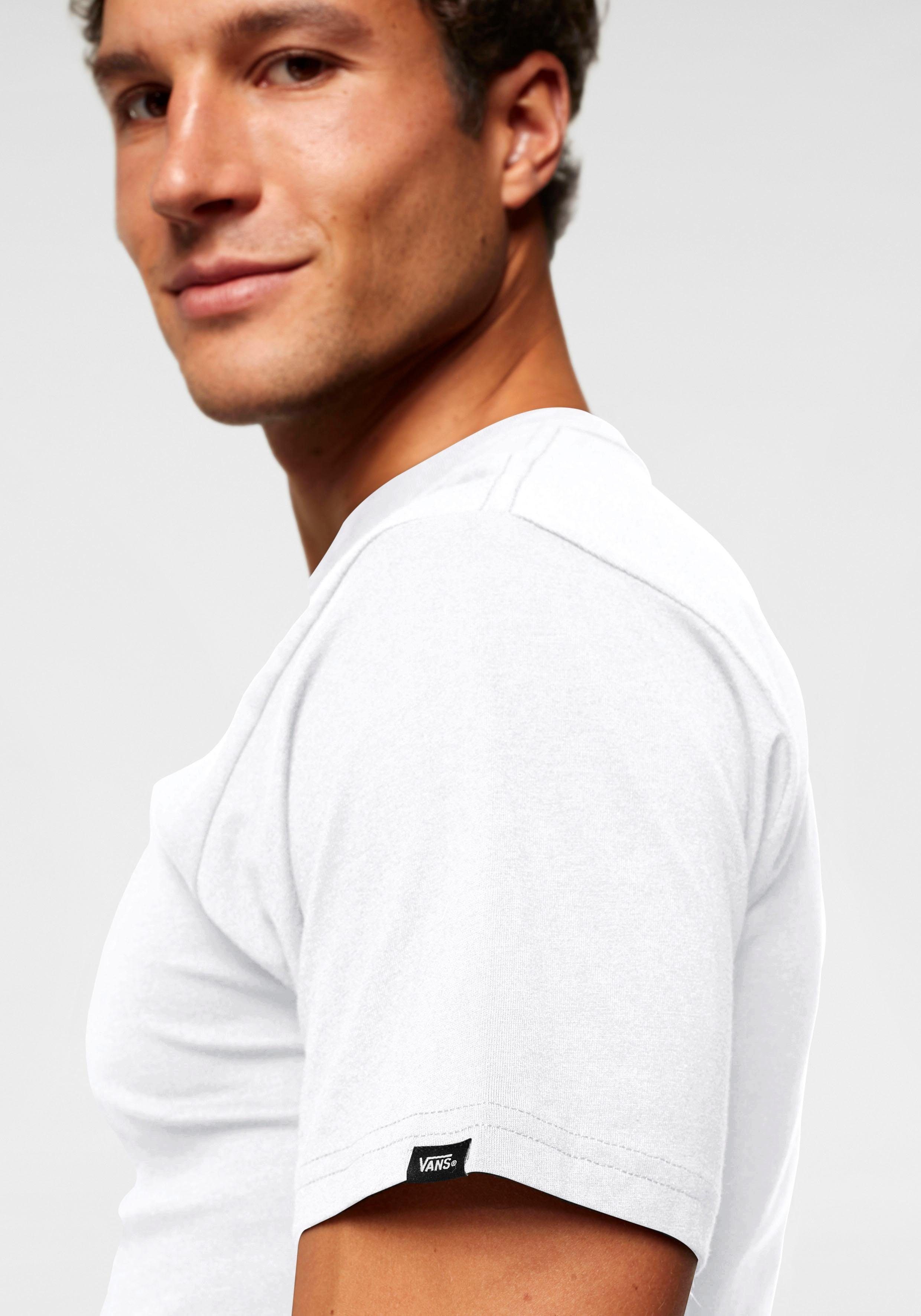 Vans T-Shirt LEFT CHEST LOGO TEE mit kleinem Logodruck auf der Brust, hüftlang