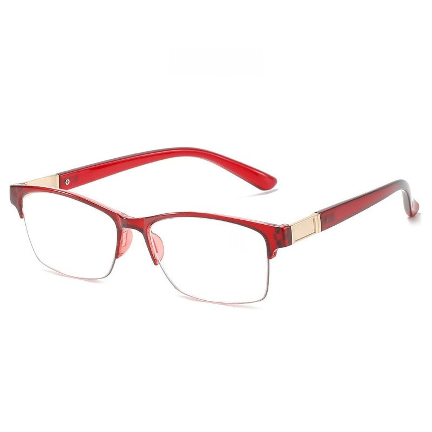 YRIIOMO Lesebrille Halbrand nicht verschreibungspflichtige Lesebrille, modische hochauflösende Business-Lesebrille für Damen und Herren. mehr