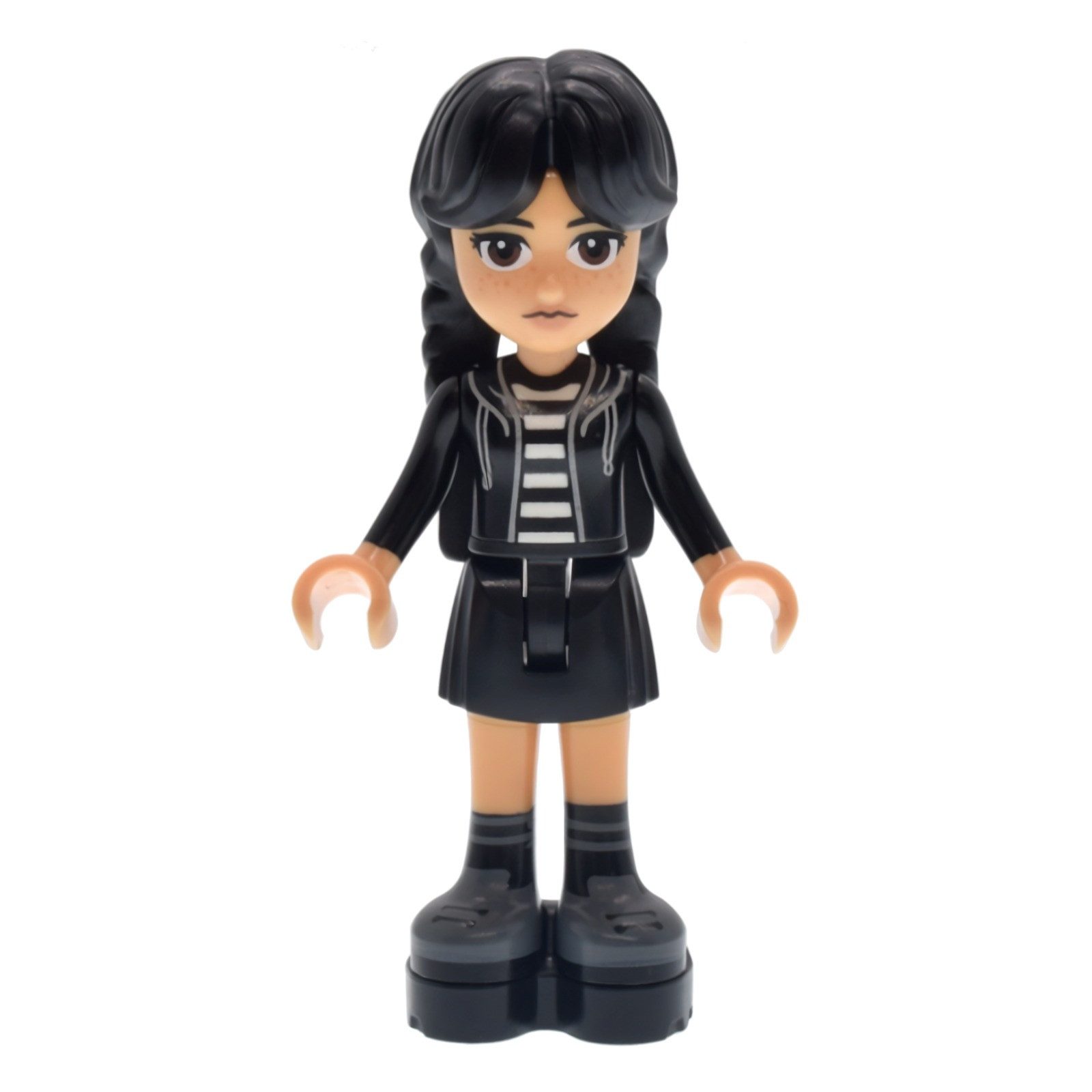 LEGO® LEGO Minifigur Wednesday Addams - Black Hoodie, Skirt (wed006) Spielbausteine