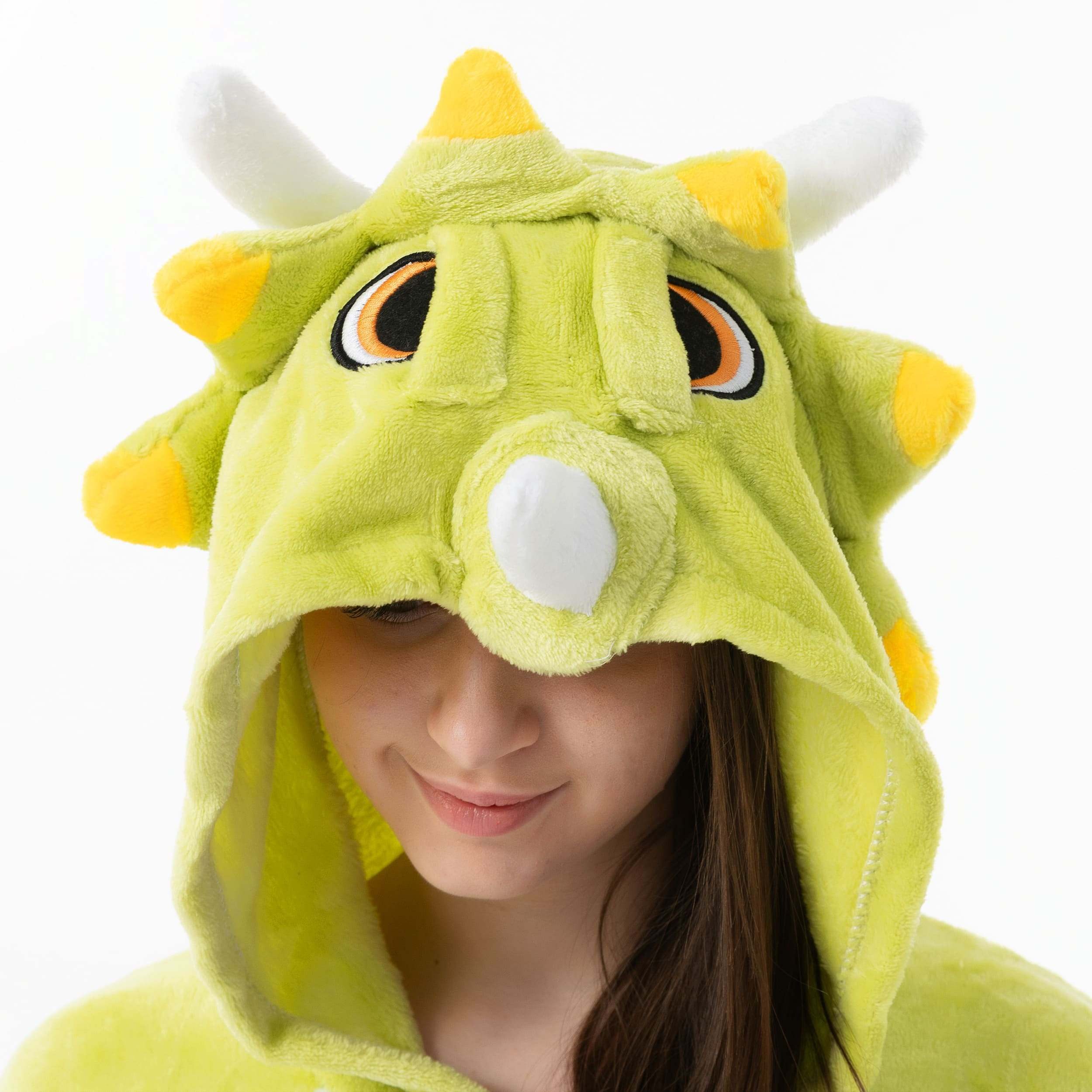 Katara Partyanzug Fantasy Figuren Jumpsuit Kostüm Erwachsene S-XL, Karneval - Kostüm, Kigurumi - Dinosaurier grün XL (175-185cm)
